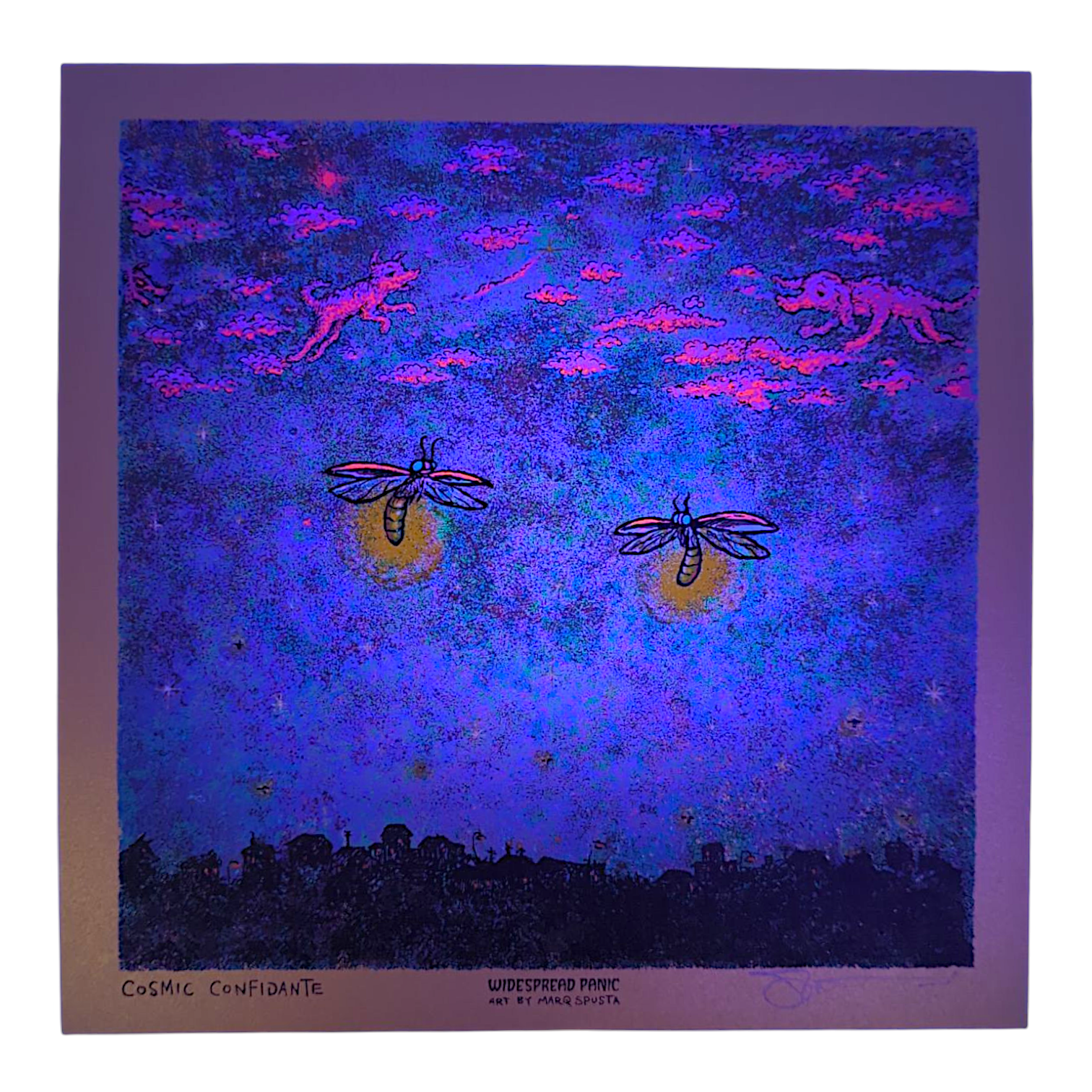Marq Spusta "Cosmic Confidante" (Gold) Mini Print - Arte House