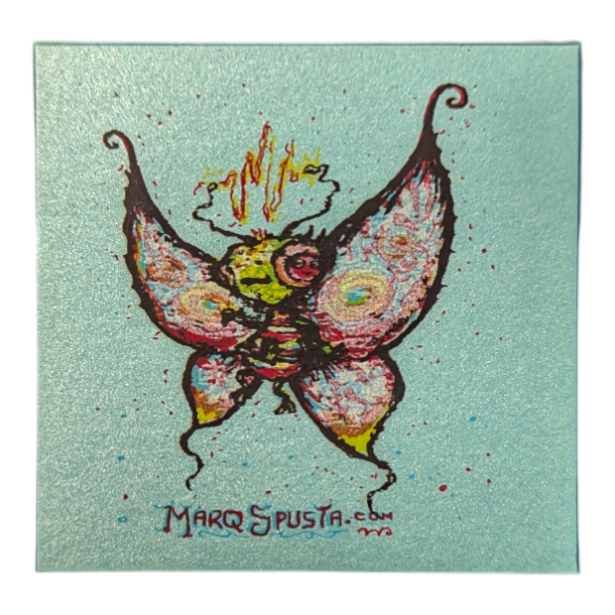 Marq Spusta Doodlefly (Aqua Shimmer) Micro Print - Arte House