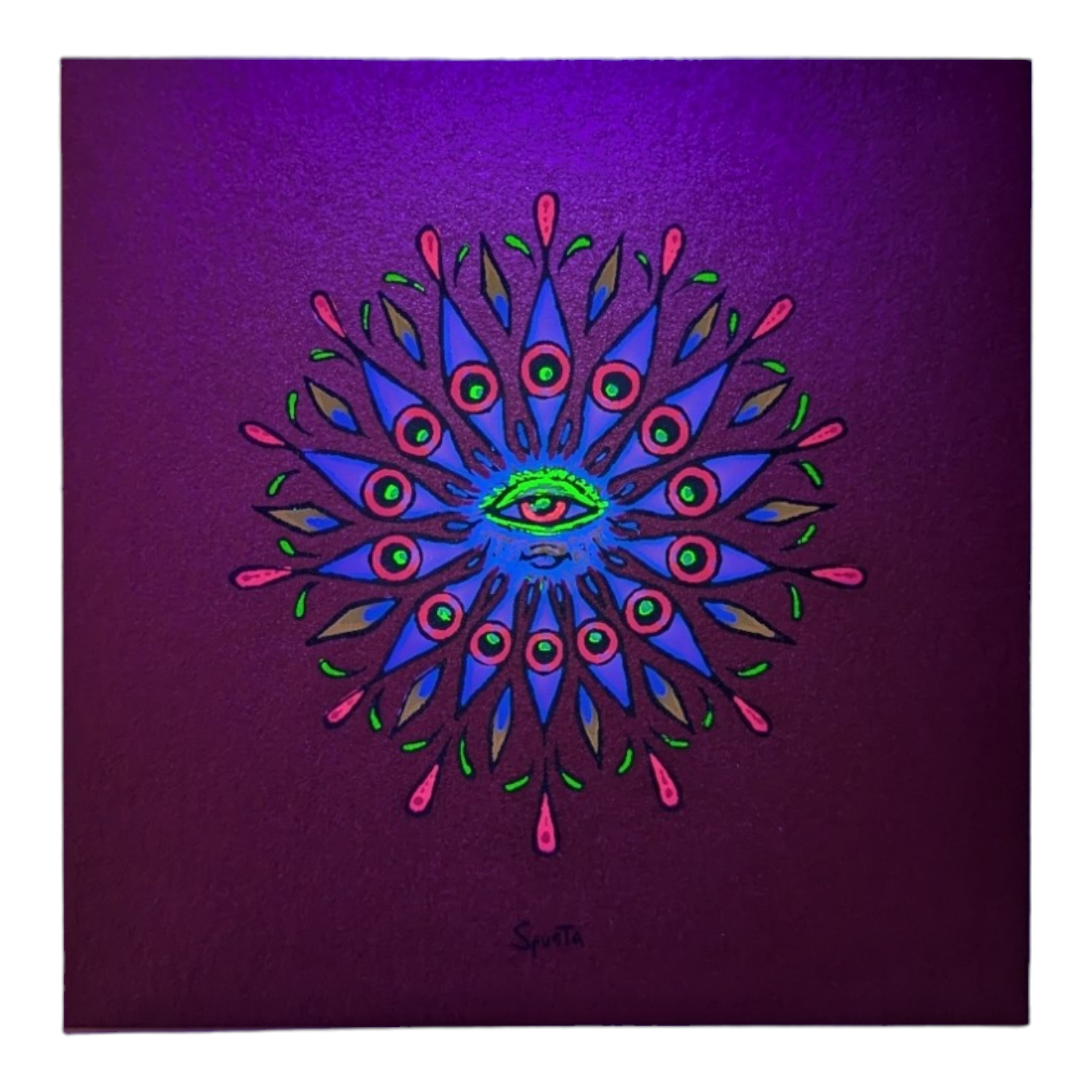 Marq Spusta Eye Mandala (Copper Shimmer) Micro Print - Arte House