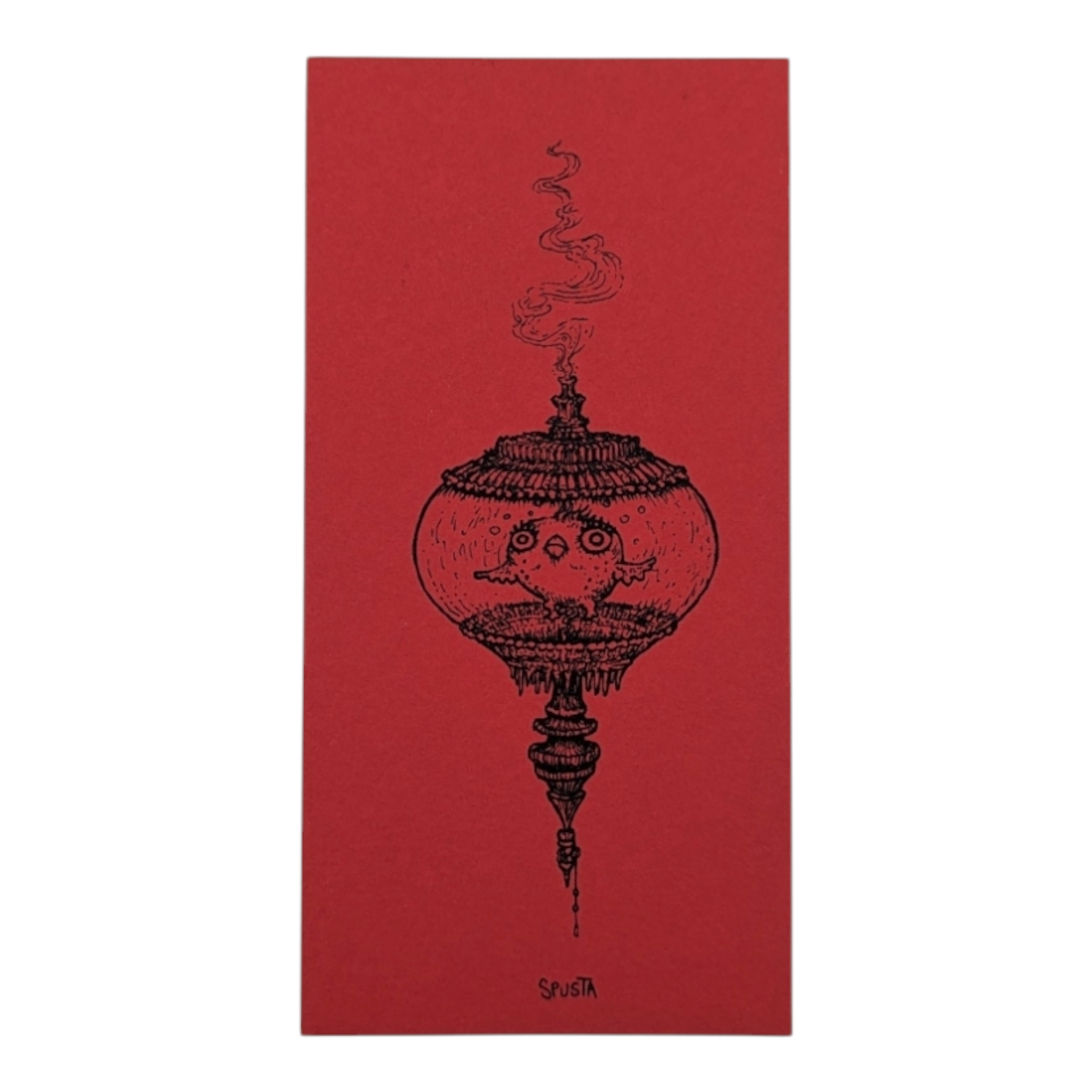 Marq Spusta Fish in Bowl (Red) Micro Print - Arte House