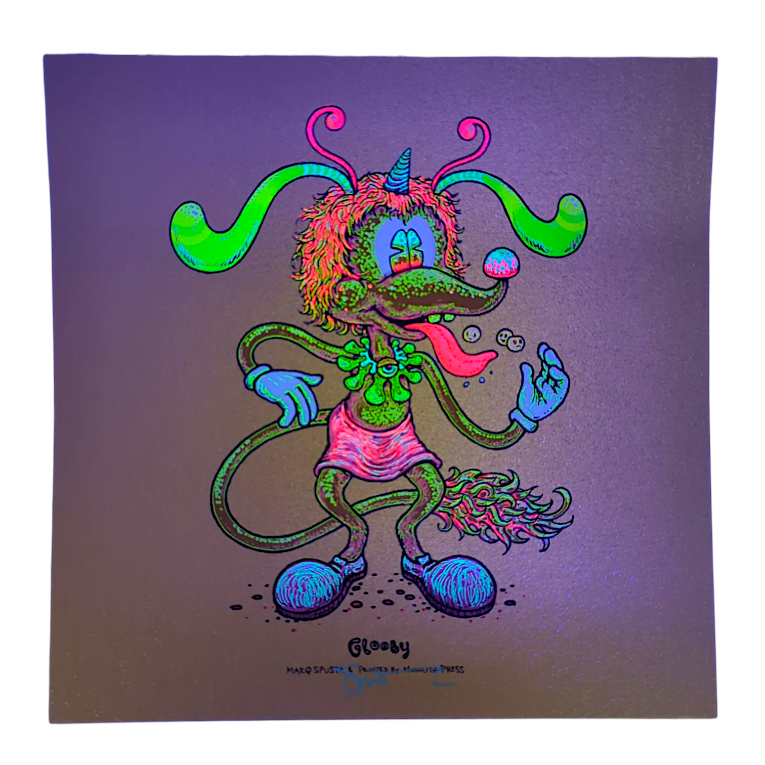 Marq Spusta "Glooby" (Gold Fleck Linen) Mini Print - Arte House