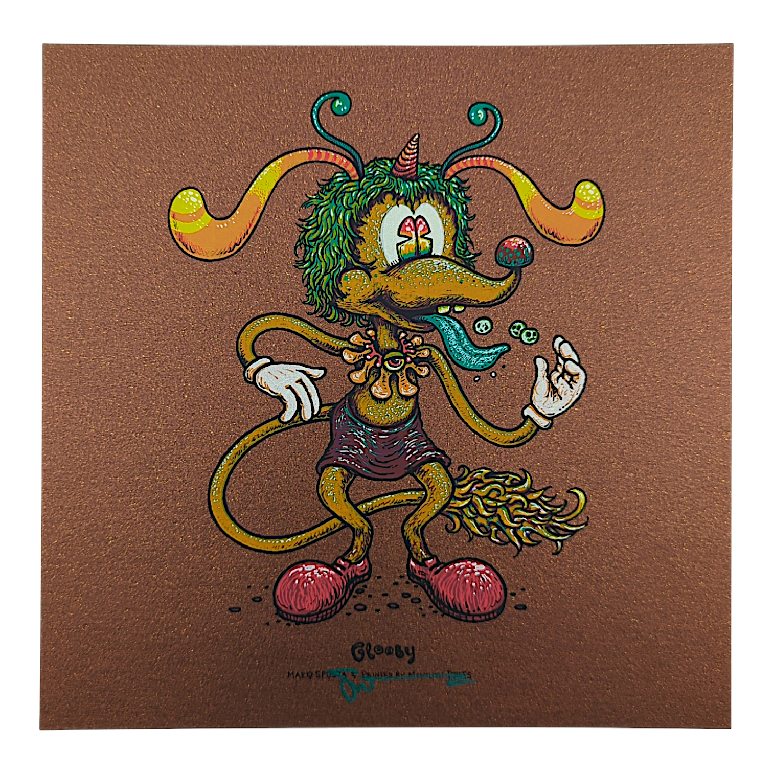 Marq Spusta "Glooby" (Root Beer Shimmer) Mini Print - Arte House