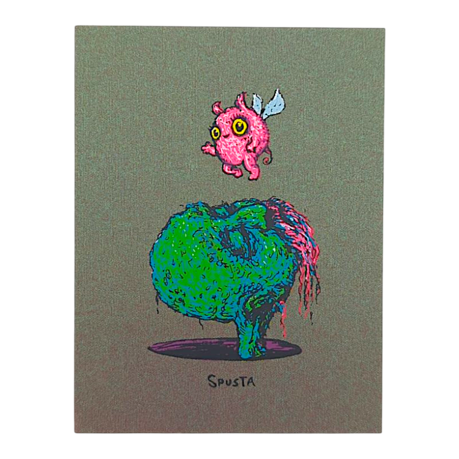 Marq Spusta Head in a Hole (Grape Goo) Micro Print - Arte House