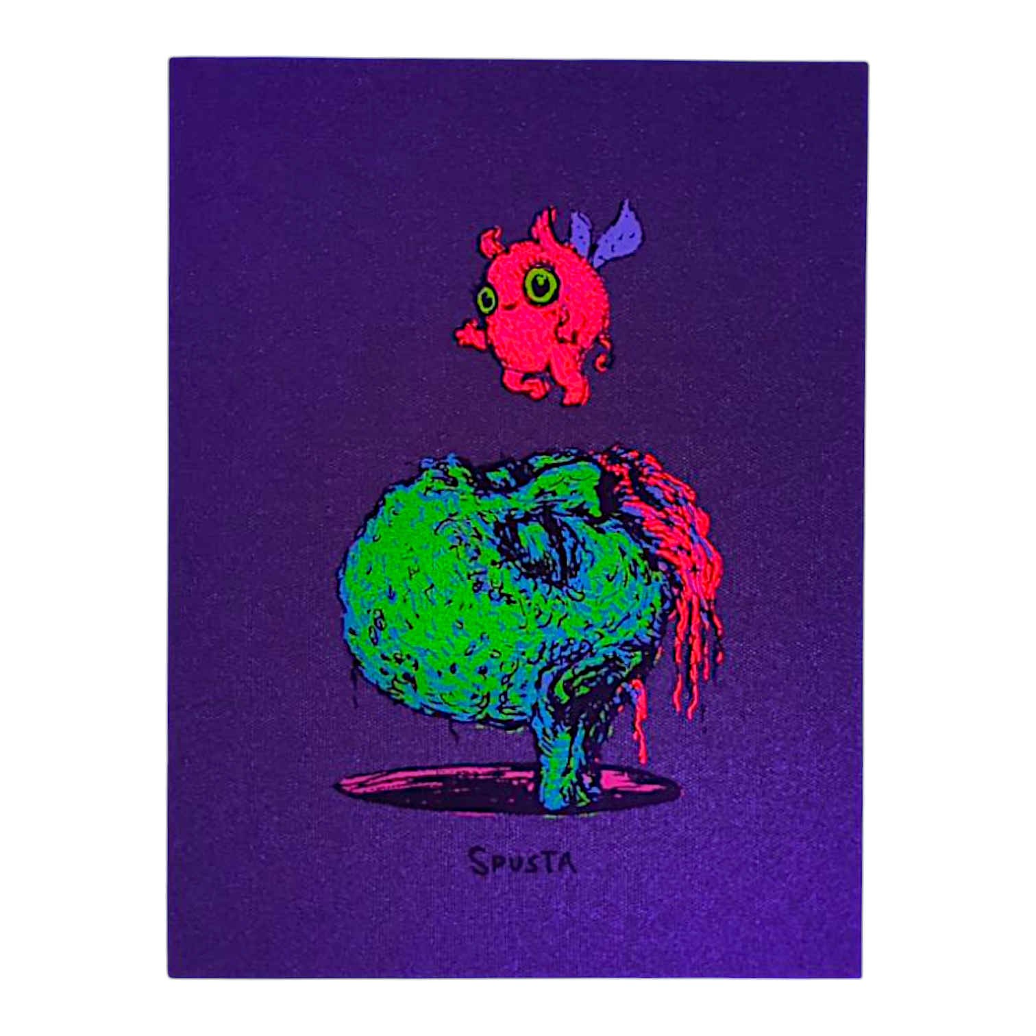 Marq Spusta Head in a Hole (Grape Goo) Micro Print - Arte House