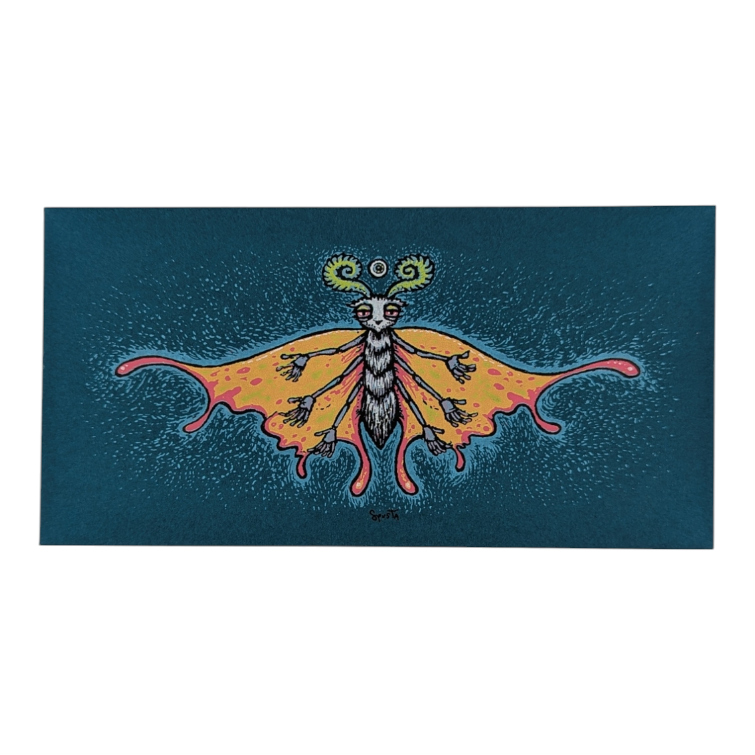 Marq Spusta Hug a Bug (Dark Teal) Micro Print - Arte House
