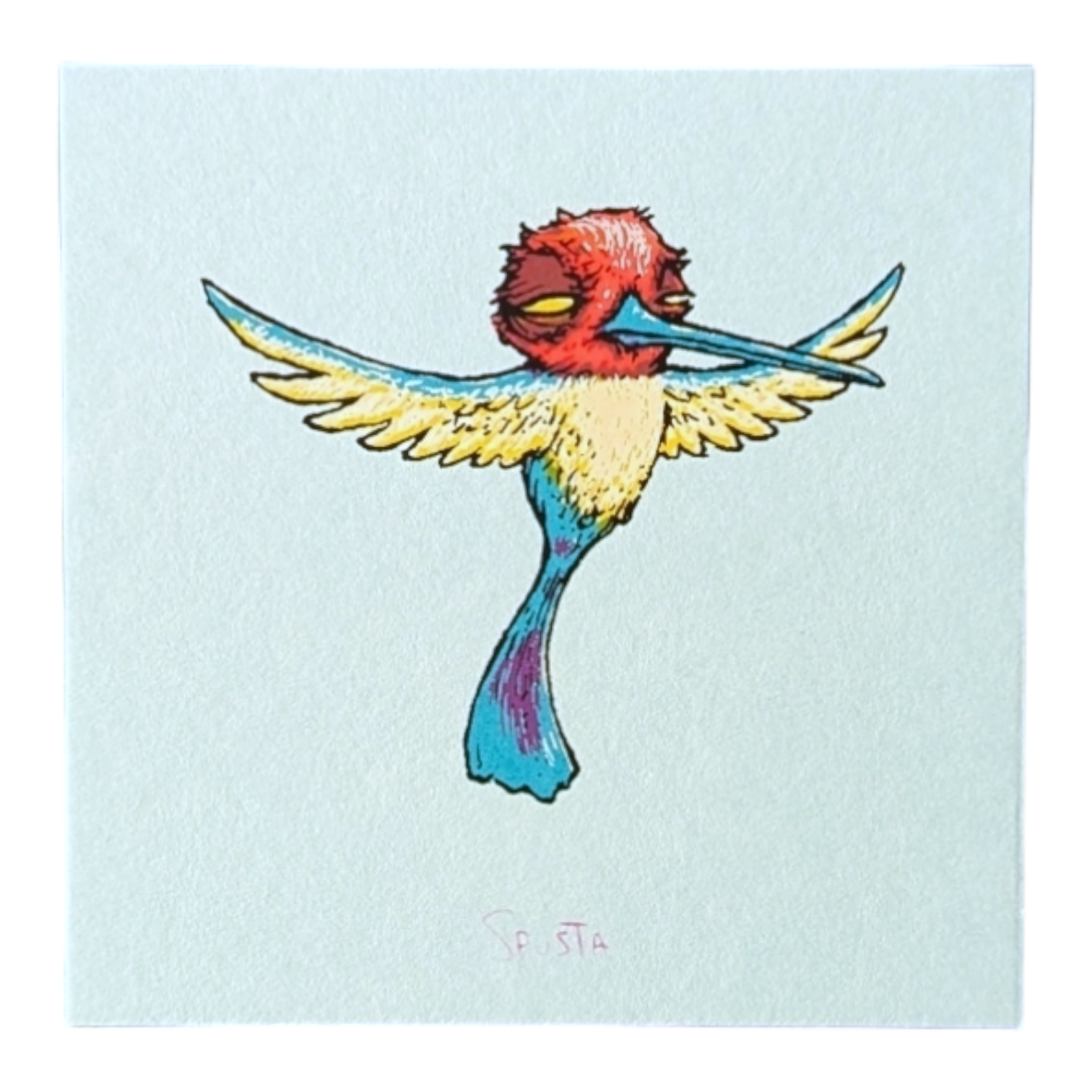 Marq Spusta Hummingbird (Light Blue) Micro Print - Arte House