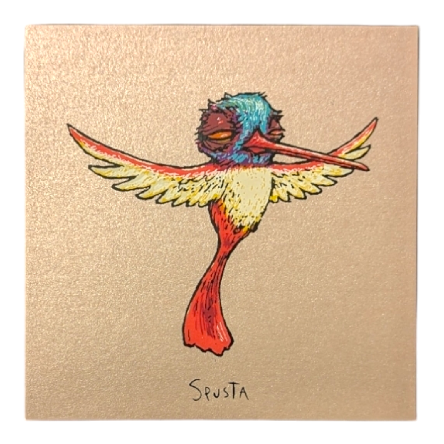 Marq Spusta Hummingbird (Rose Shimmer) Micro Print