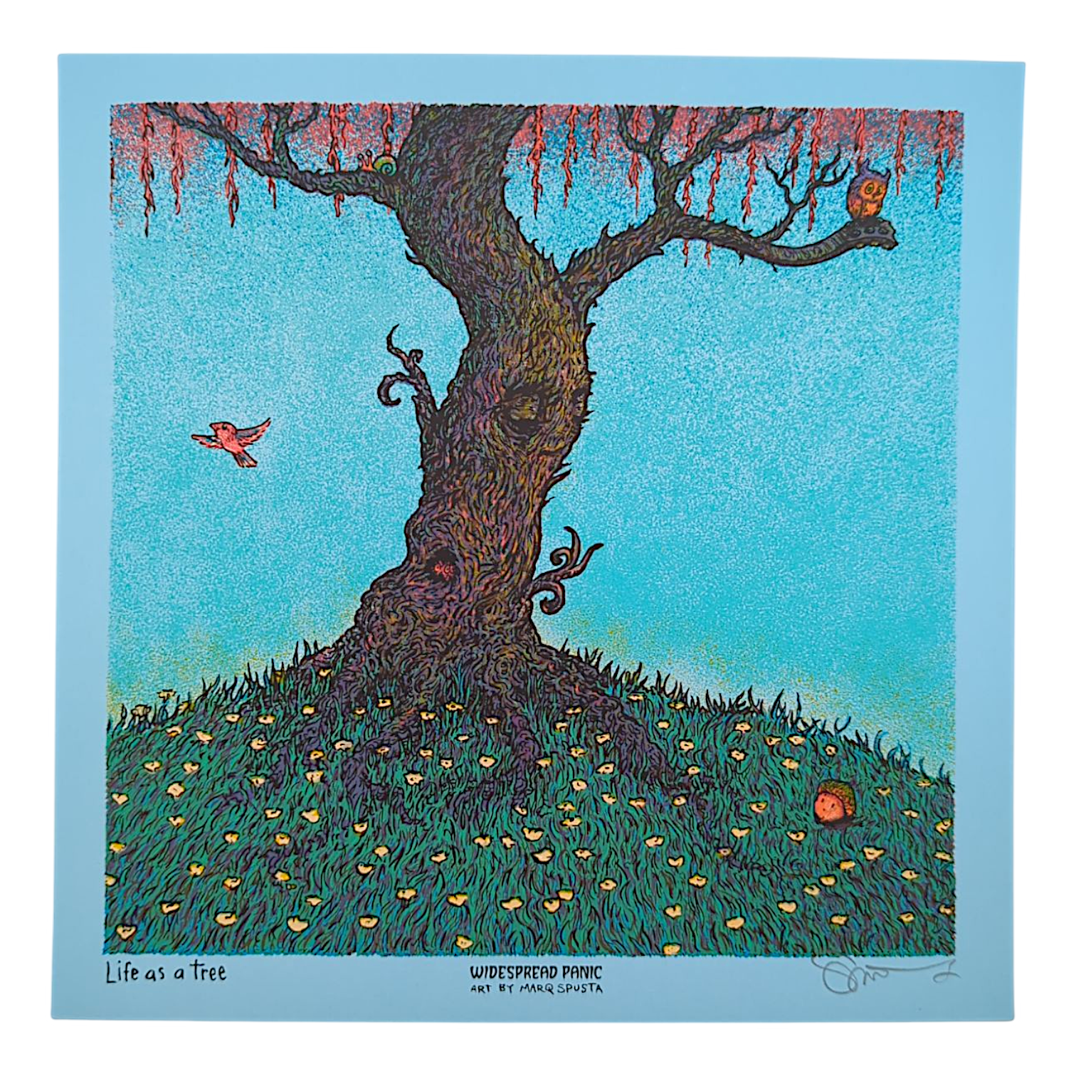 Marq Spusta "Life as a Tree" (Blue) Mini Print - Arte House