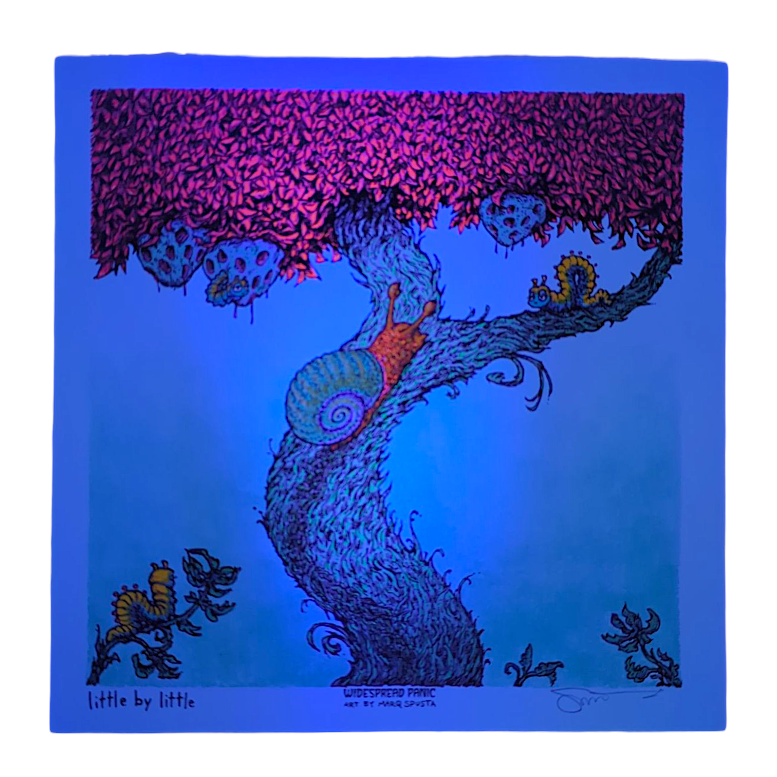 Marq Spusta "Little by Little" (Blue) Mini Print