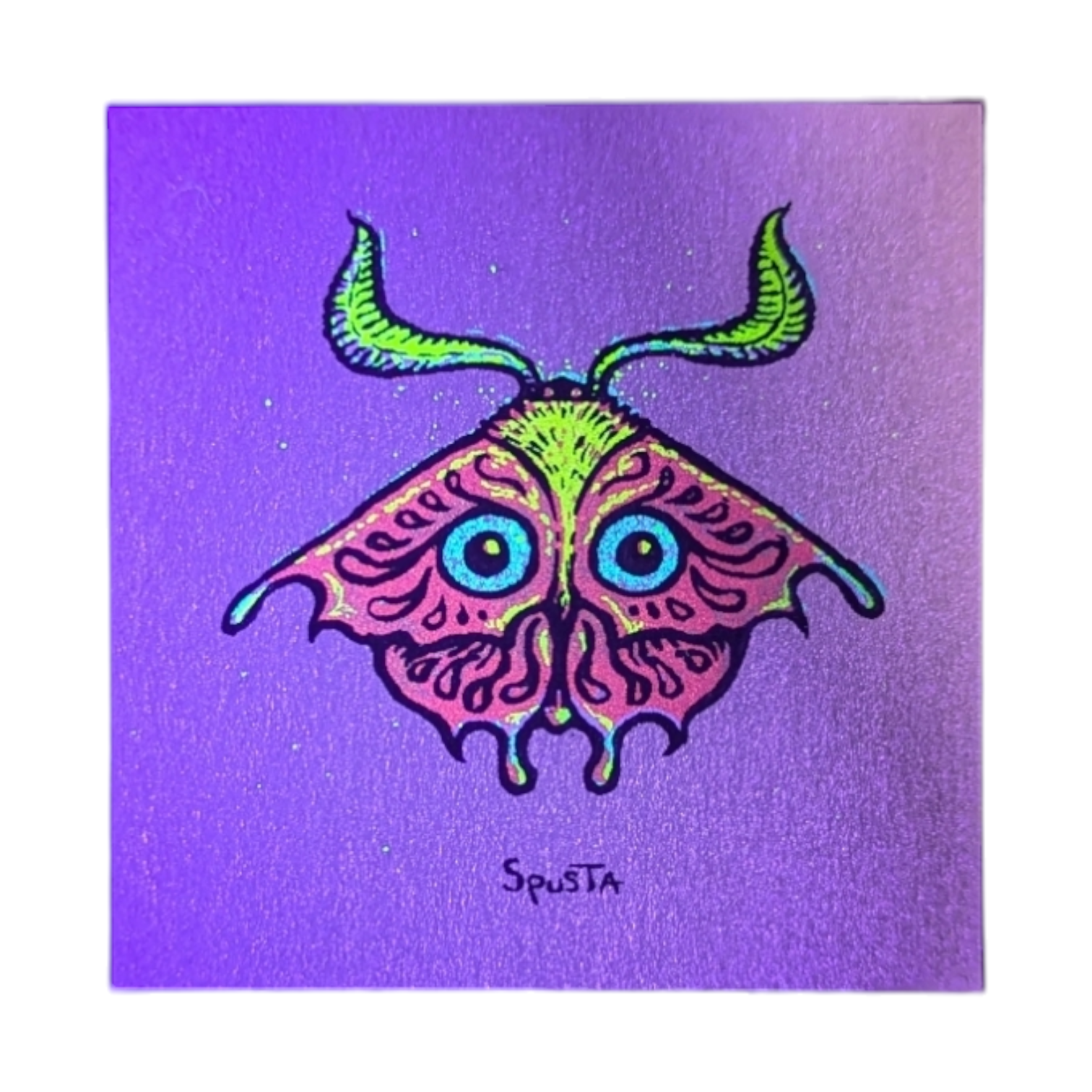 Marq Spusta Moth (Antique Gold) Micro Print