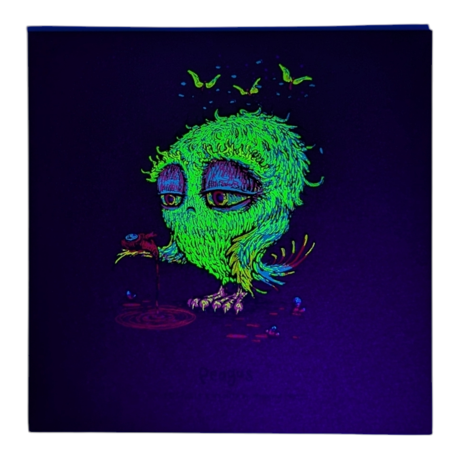 Marq Spusta "Peagus" (Cranberry Shimmer) Mini Print - Arte House