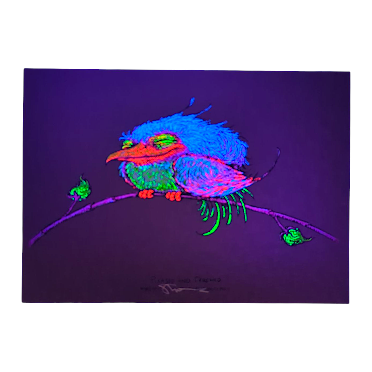 Marq Spusta "Pleased and Perched" (Antique Copper Shimmer) Mini Print - Arte House