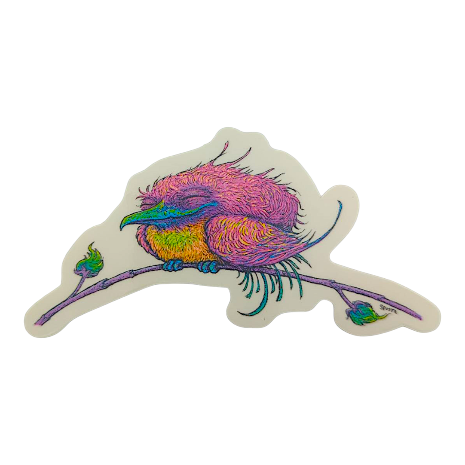 Marq Spusta Pleased and Perched Sticker - Arte House