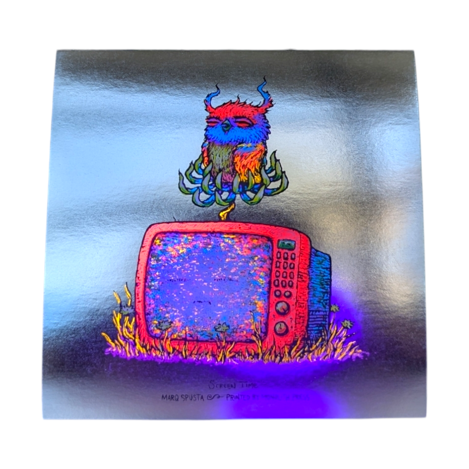 Marq Spusta "Screen Time" (Foil) Mini Print