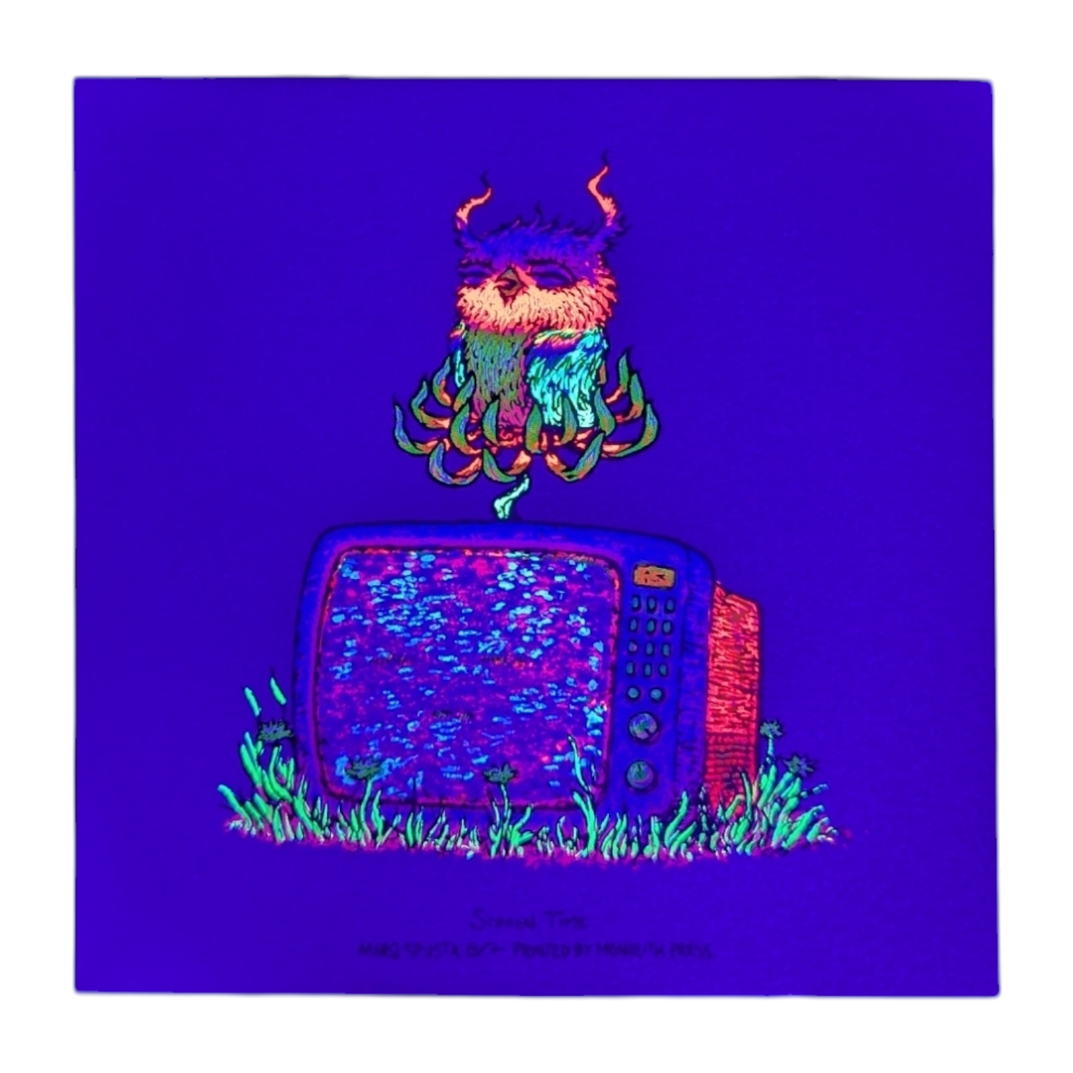 Marq Spusta "Screen Time" (Nude Shimmer) Mini Print - Arte House
