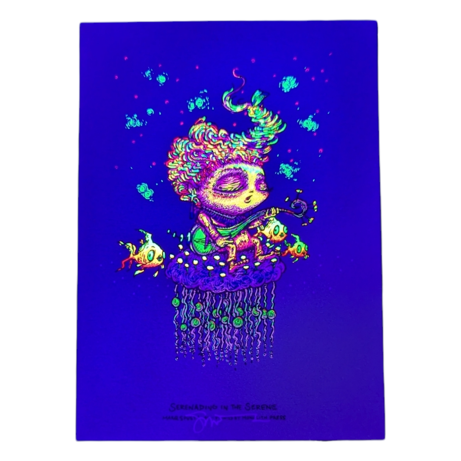 Marq Spusta "Serenading In The Serene" (Antique Gold) Mini Print - Arte House