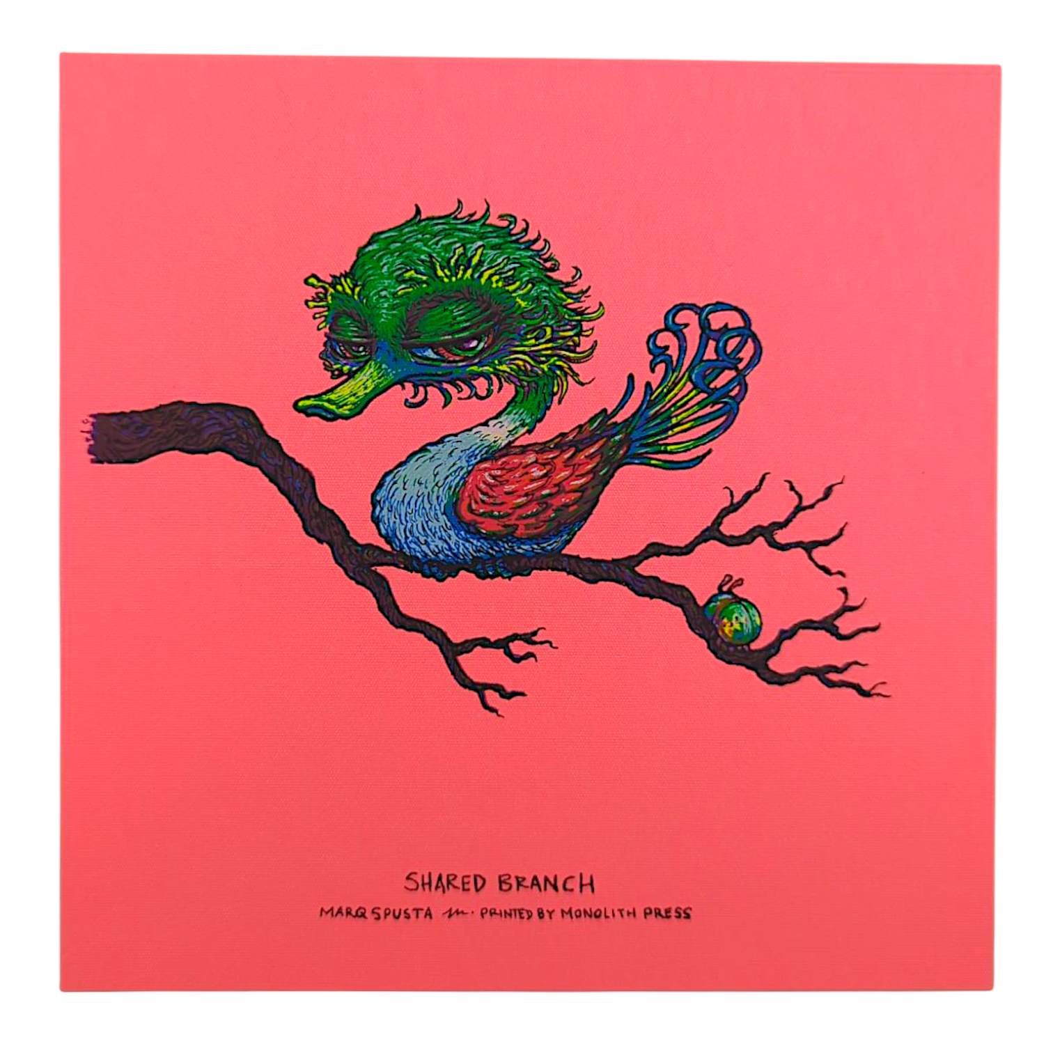 Marq Spusta "Shared Branch" (Crystalized Neon Pink) Mini Print - Arte House