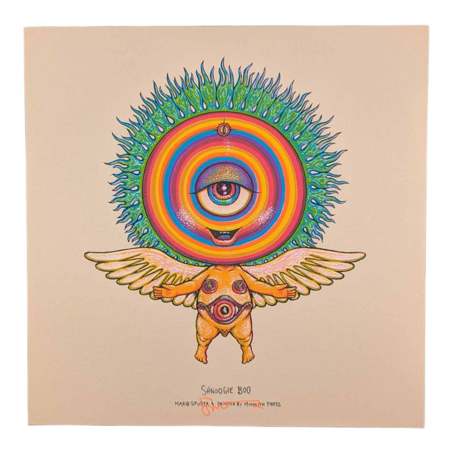 Marq Spusta "Shnoogie Boo" (Nude Shimmer) Mini Print - Arte House