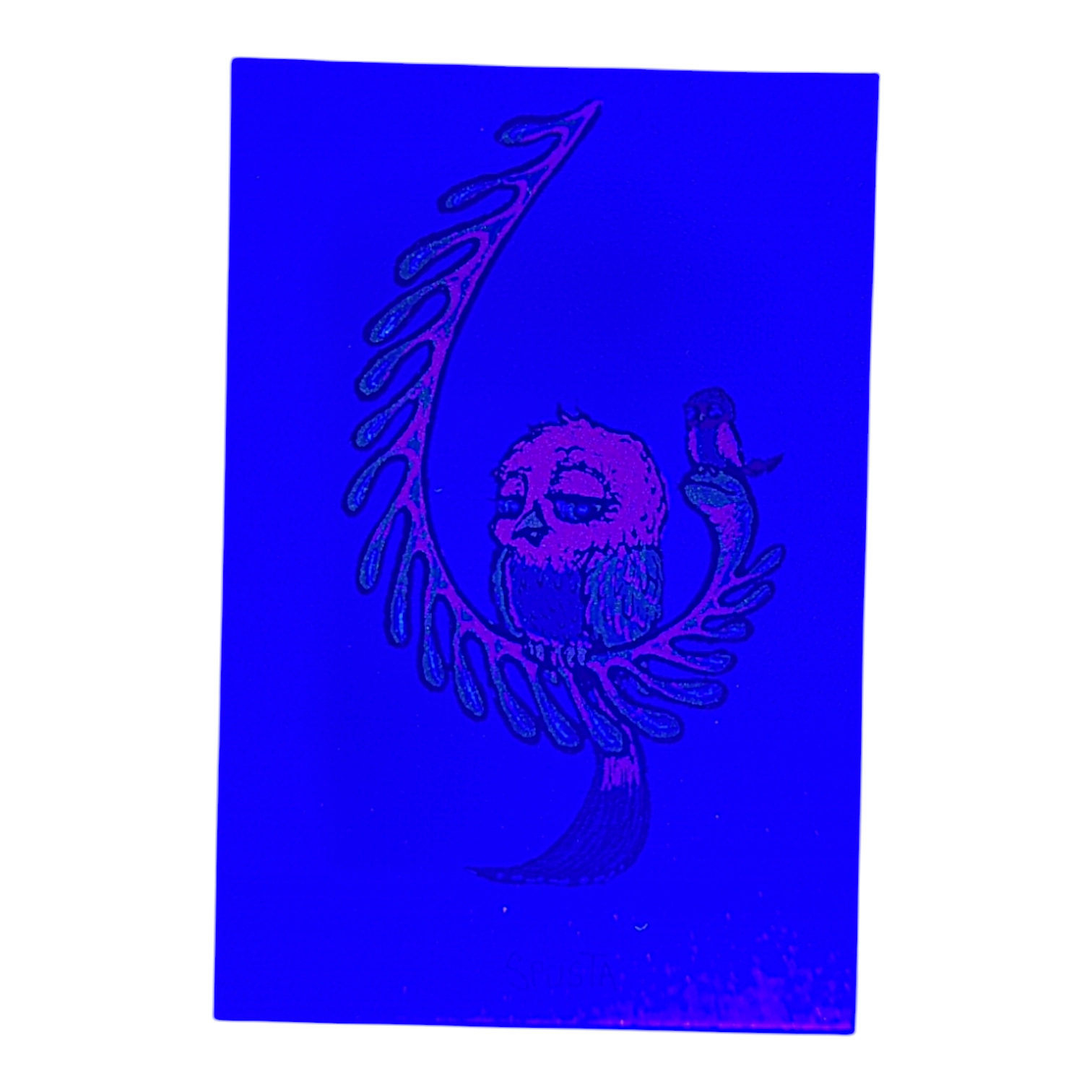Marq Spusta Some Odd Birds (Dark Blue Shimmer) Micro Print - Arte House