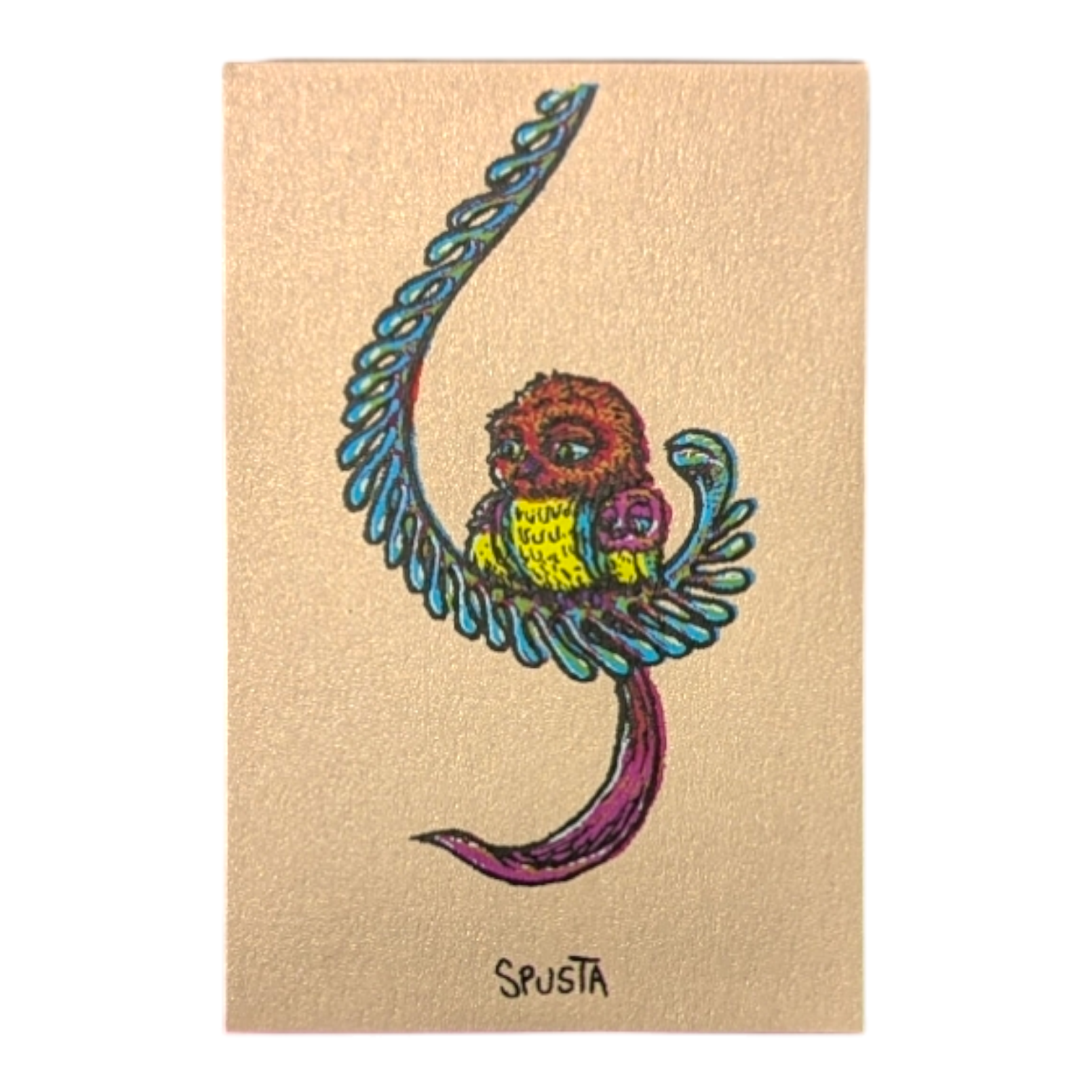 Marq Spusta Some Odd Birds (Nude Shimmer) Micro Print - Arte House