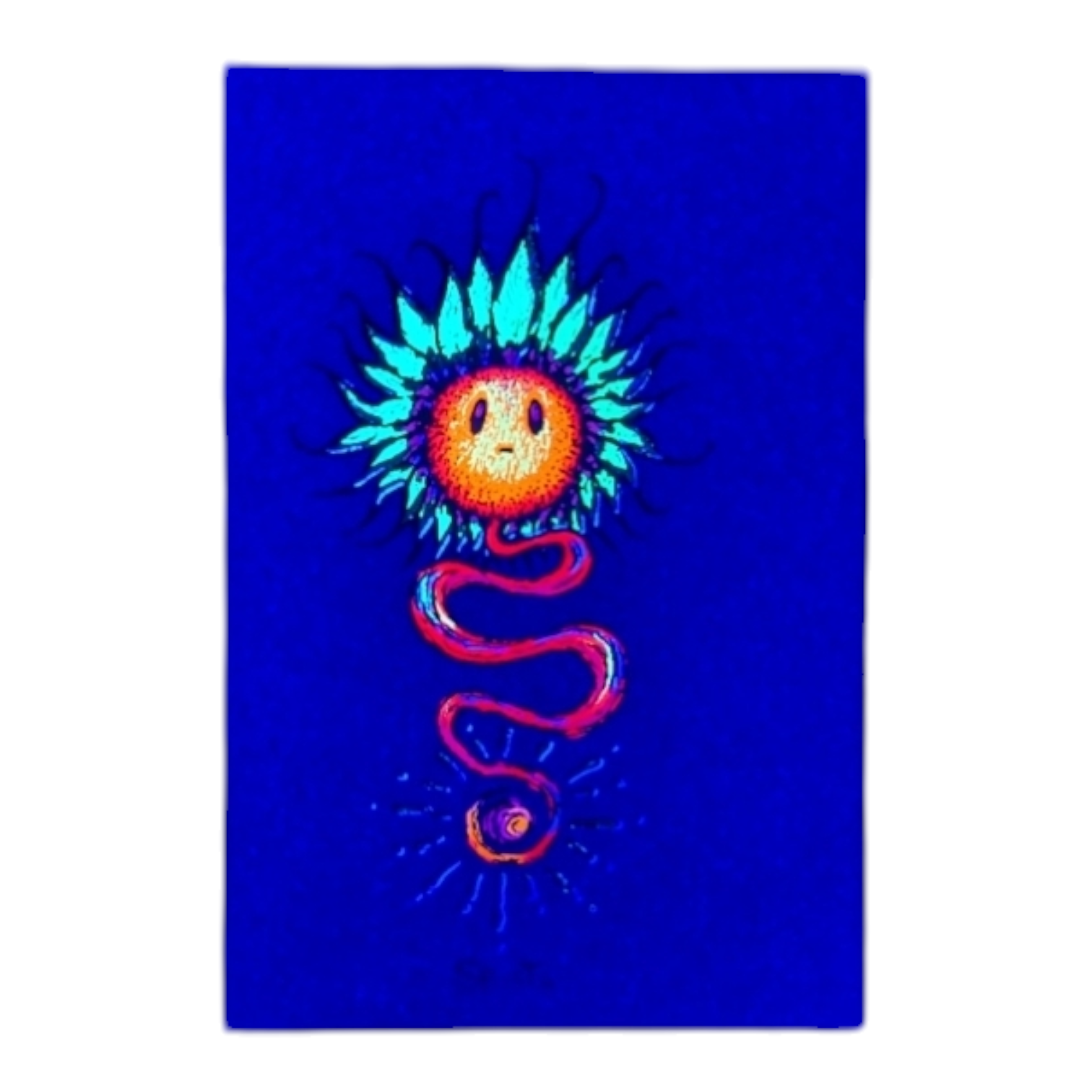Marq Spusta The Sunflower (Purple Shimmer) Micro Print - Arte House