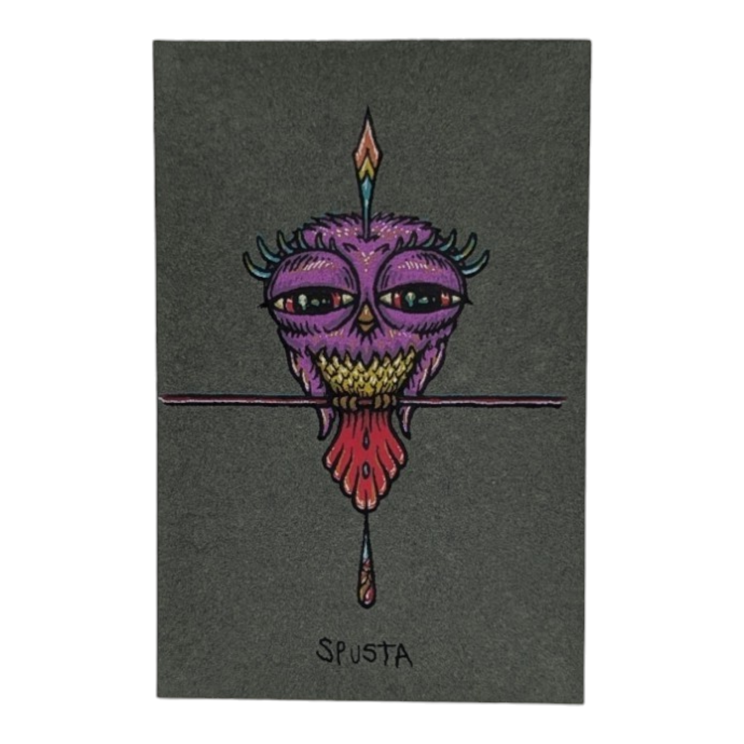 Marq Spusta Tweet (Moss Gray) Micro Print - Arte House