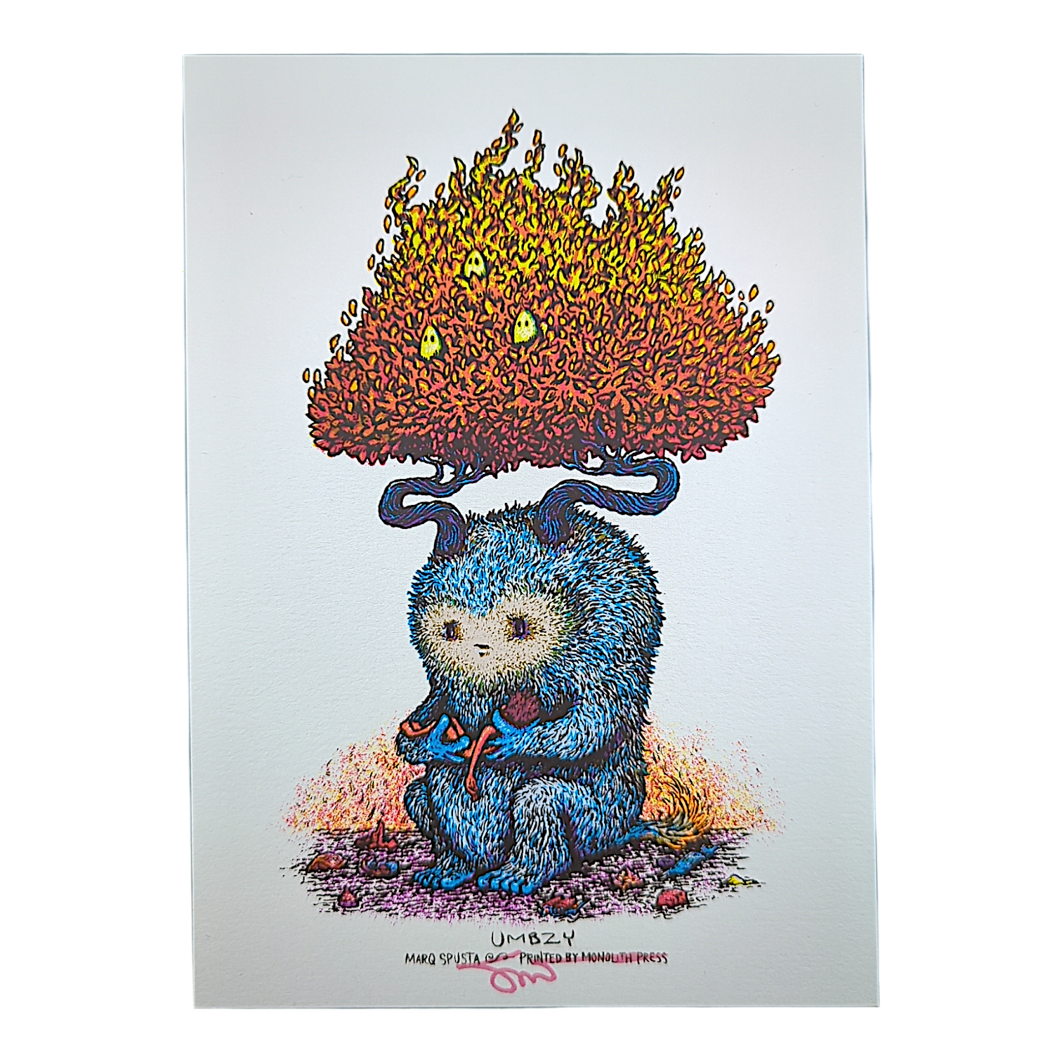 Marq Spusta "Umbzy" (Powder Blue) Mini Print - Arte House