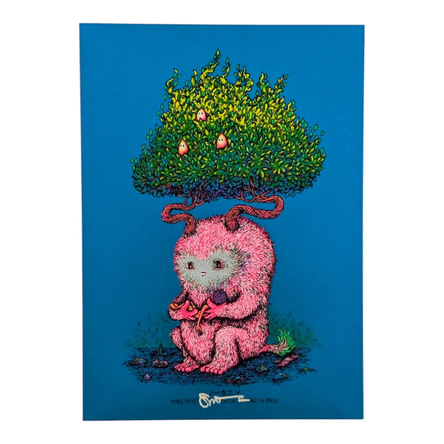 Marq Spusta "Umbzy" (Sticky Teal) Mini Print - Arte House