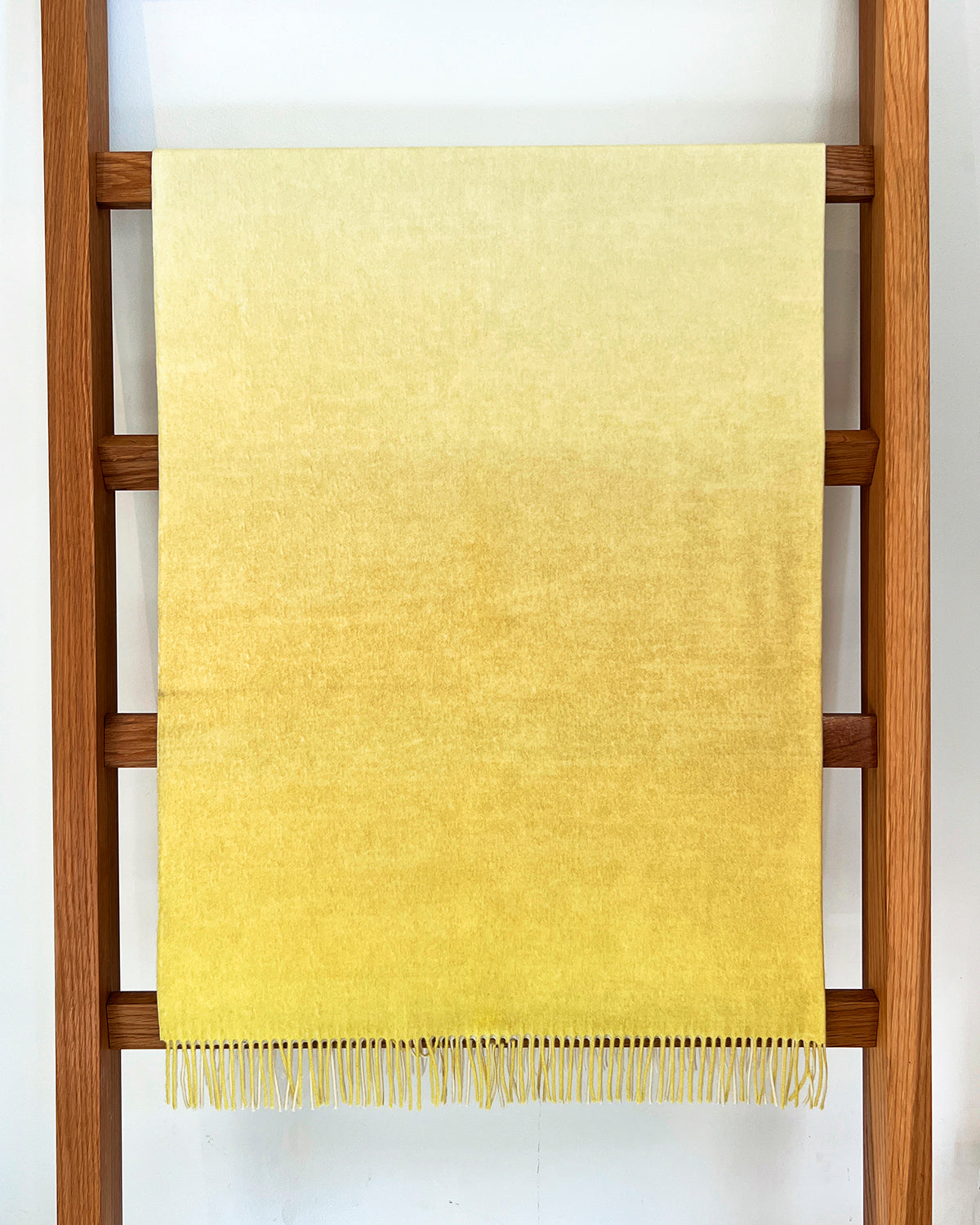 Yellow Ombre Merino Wool Throw - Arte House