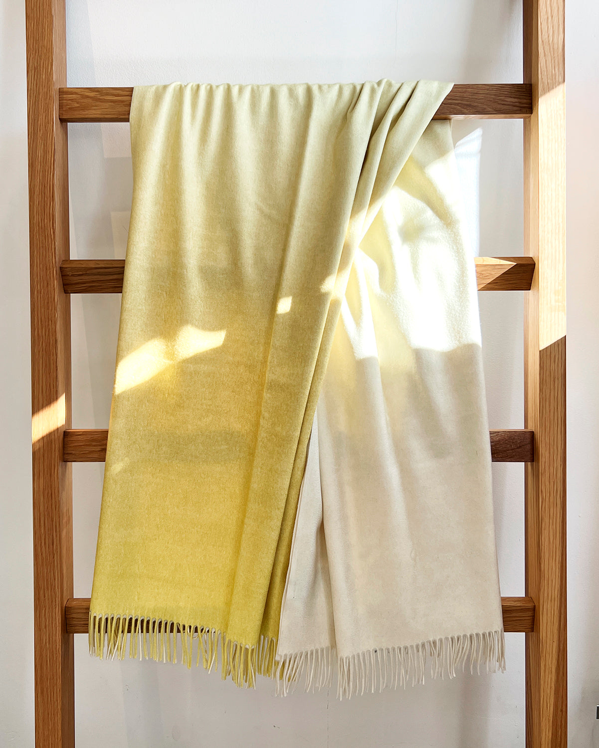 Yellow Ombre Merino Wool Throw - Arte House