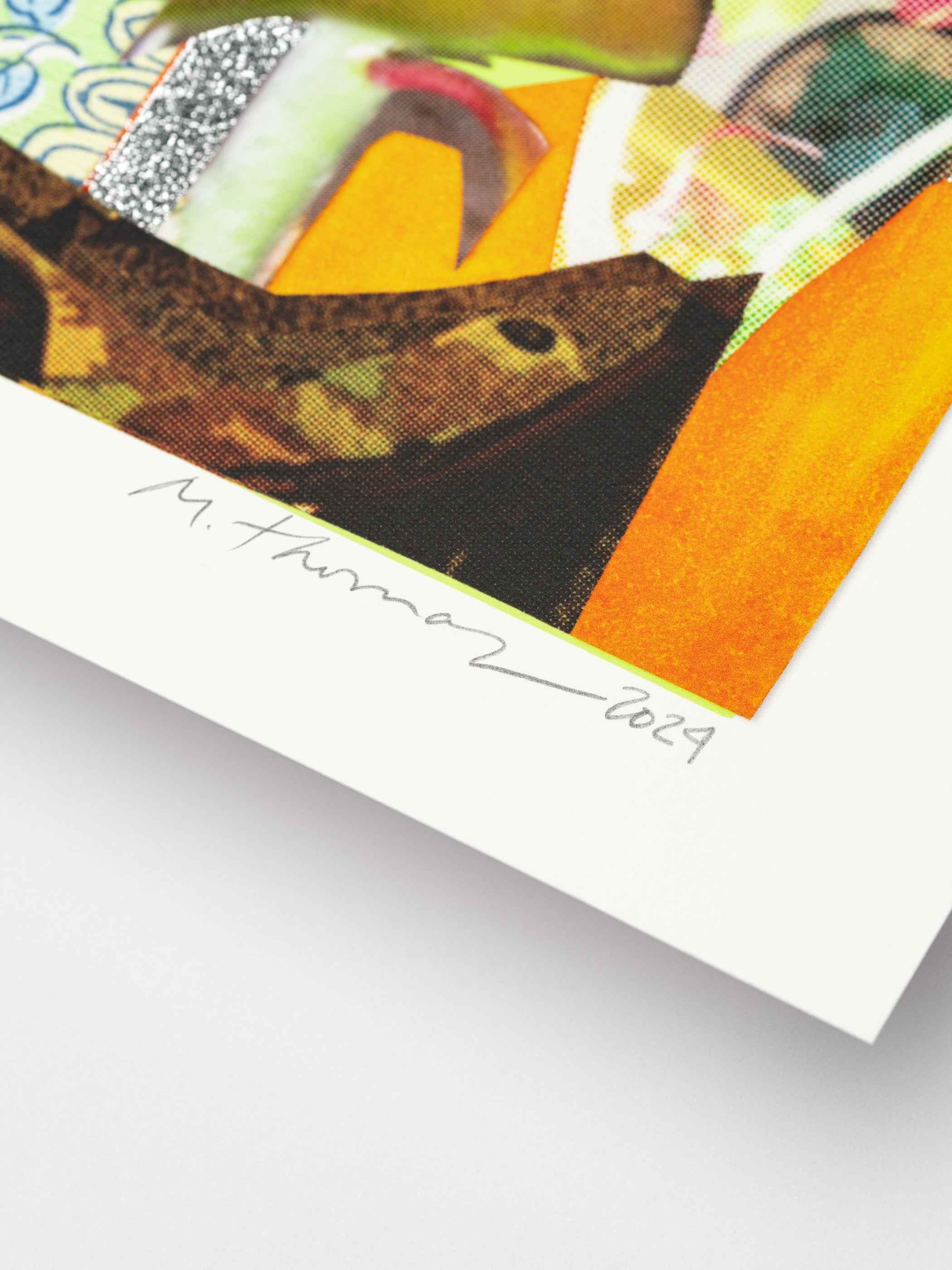 Mickalene Thomas "Interior: Red Couch and Landscape" Print