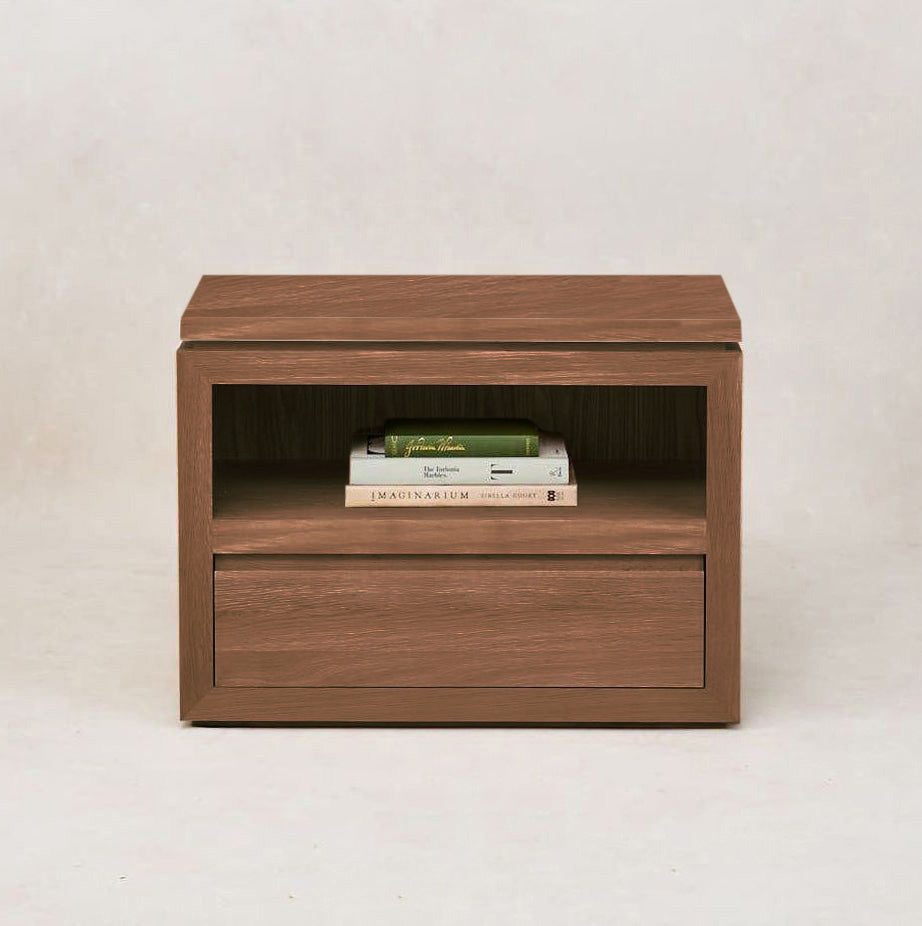 Sofita Wood Nightstand - Mocha - Arte House