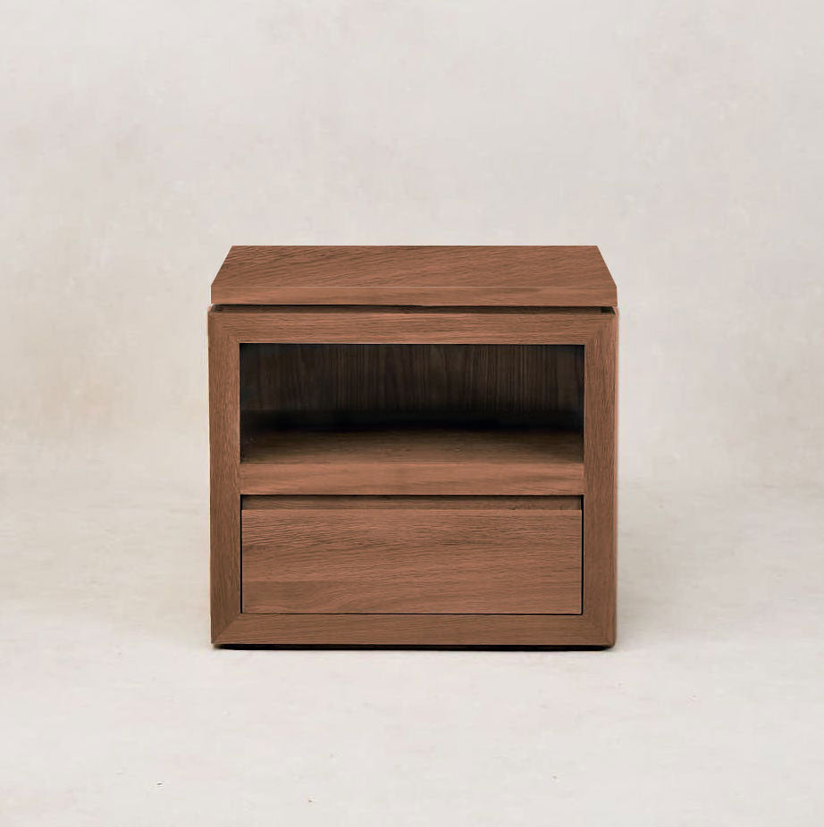 Sofita Wood Nightstand - Mocha - Arte House