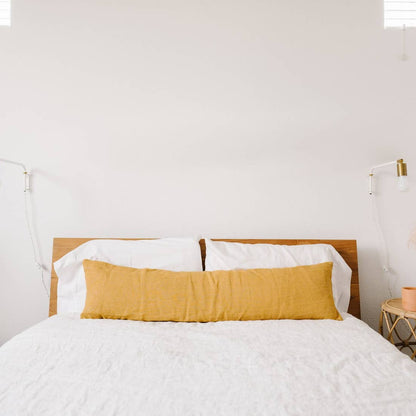 FINAL SALE Apartment F Linen Lumbar Pillow | Extra Long