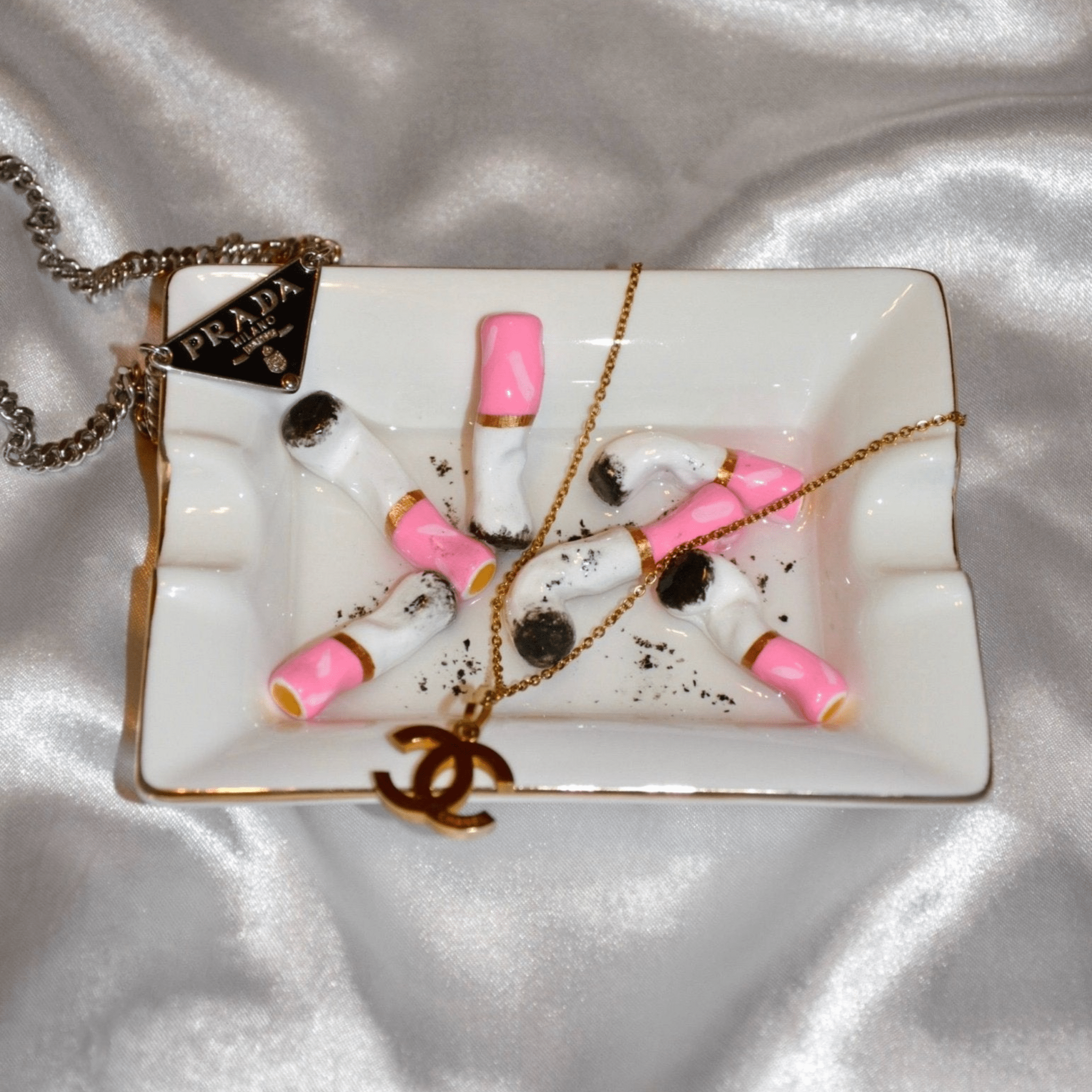 PINK PUFFS ASHTRAY