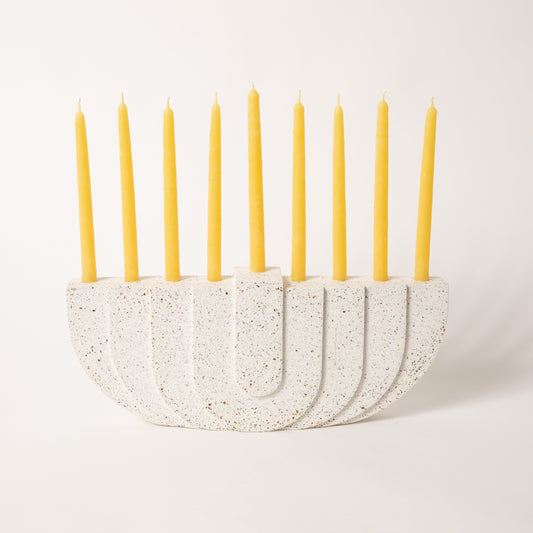 Menorah | White Terrazzo - Arte House