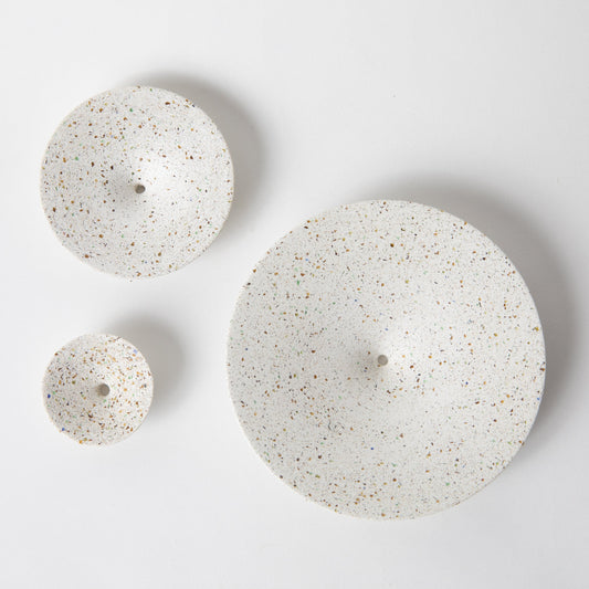 Dimple Wall Hook, Medium | White Terrazzo - Arte House