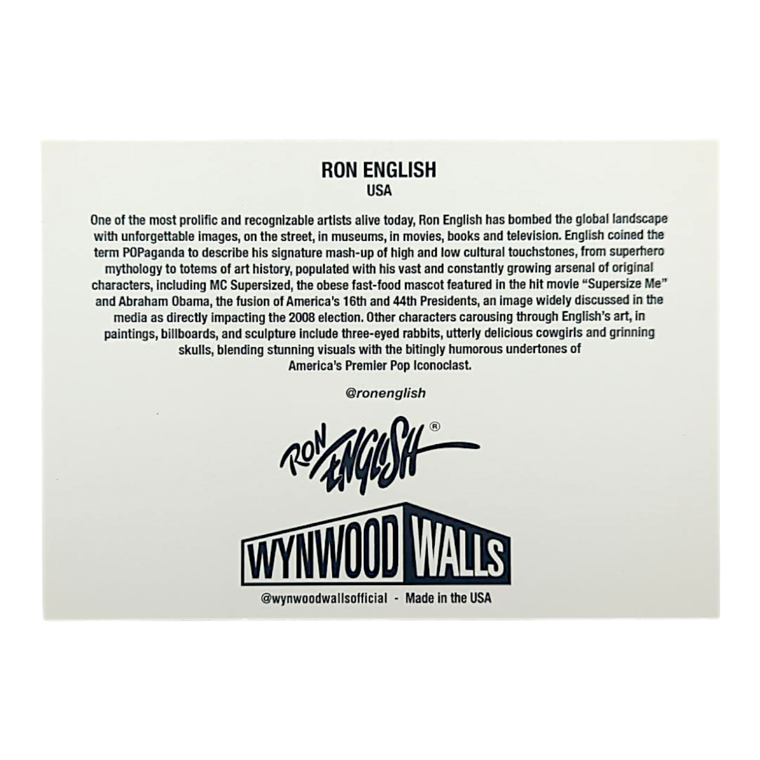Ron English Grin Art Card - Arte House