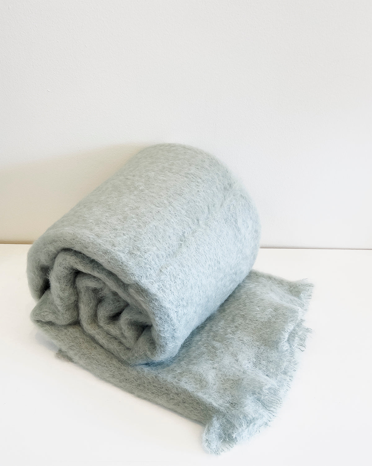 Seafoam Mohair Blanket Throw - Arte House