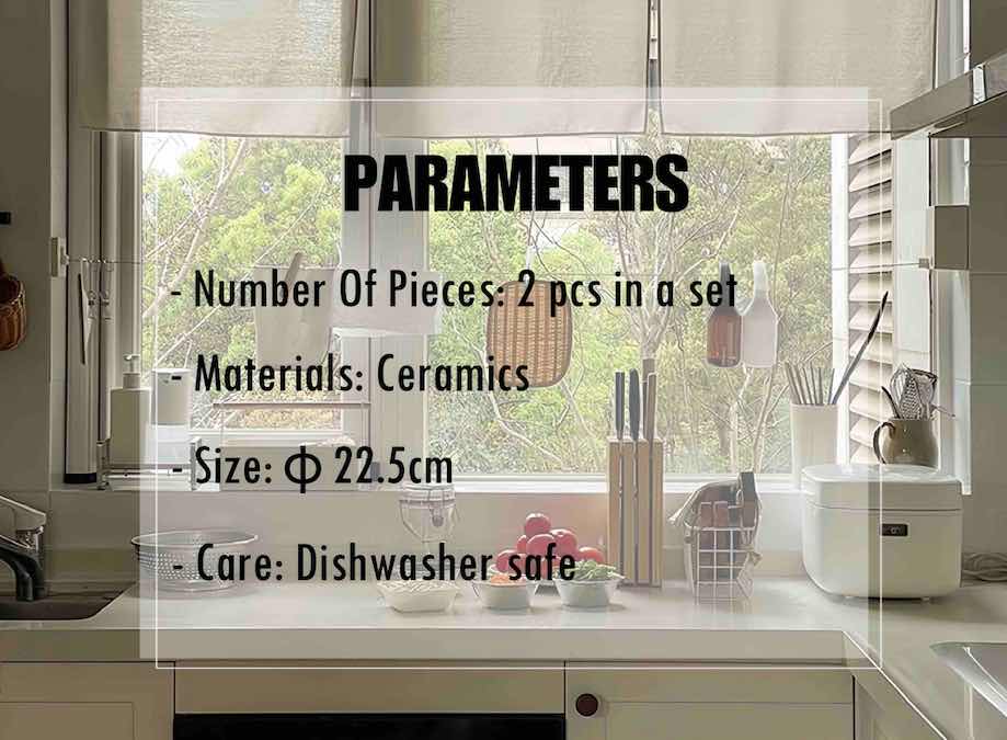 Set of 2 Cloud Ceramic Dinner Plates - Cute Whimsical Eclectic Dinnerware Set - Arte House