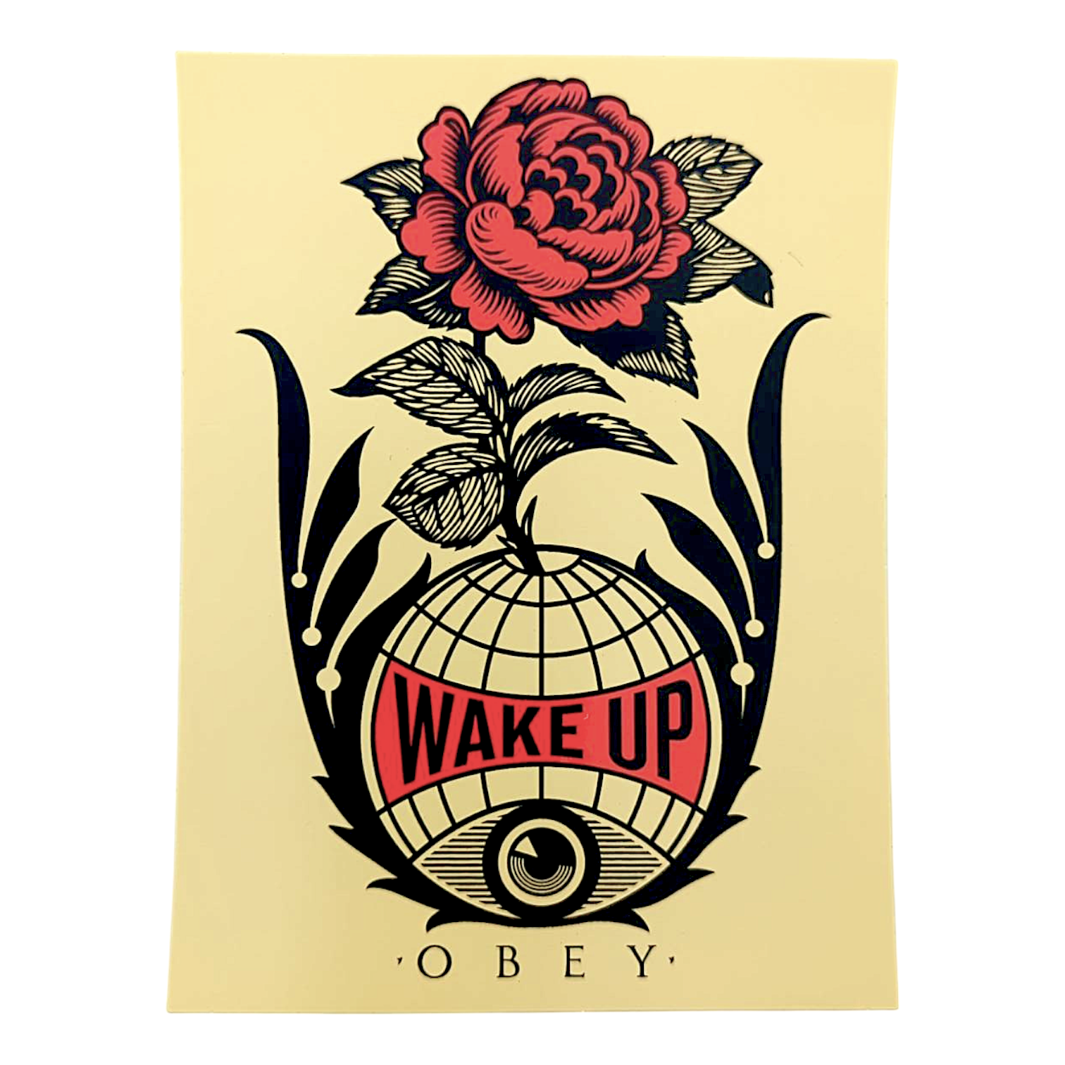 Shepard Fairey Wake up Sticker - Arte House