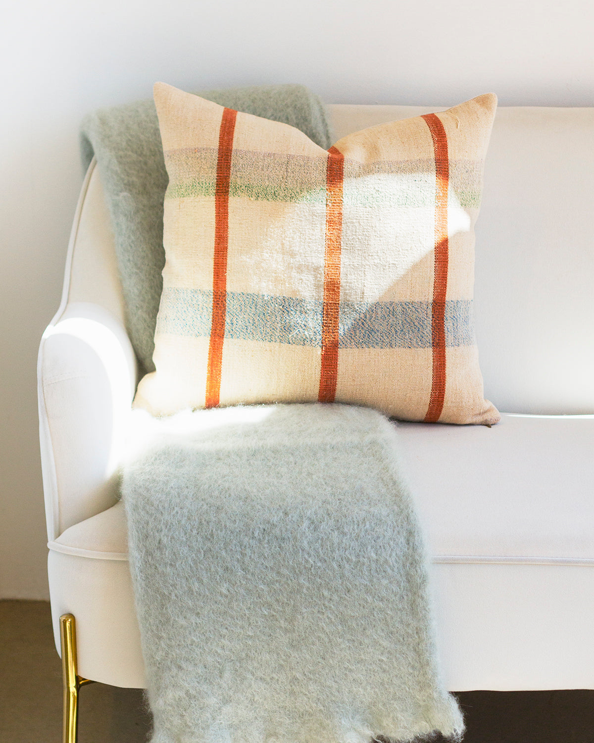 Seafoam Mohair Blanket Throw - Arte House