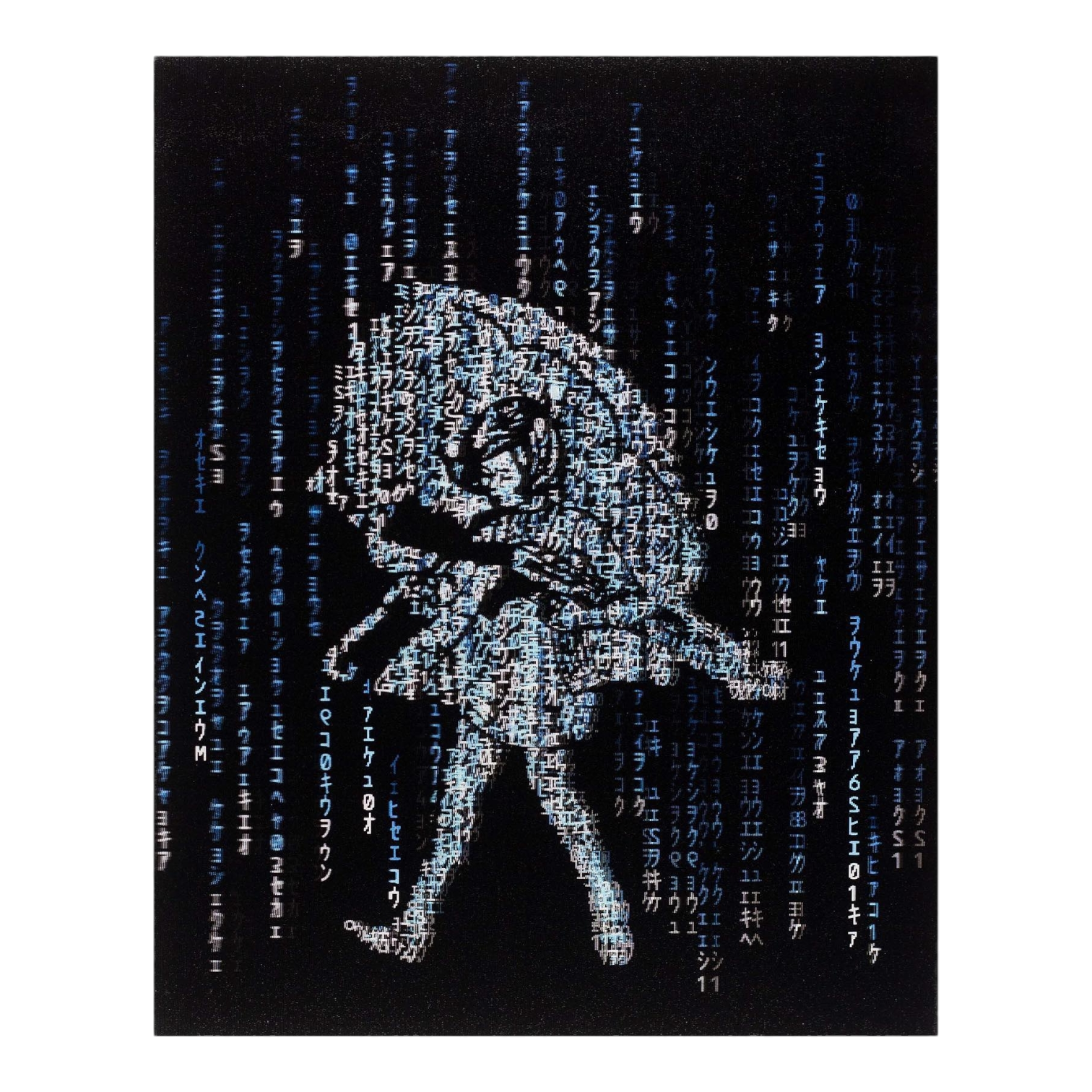 Slinger x Pyroscopic "Matrix Assault Girl (Blue)" Lenticular Print - Arte House