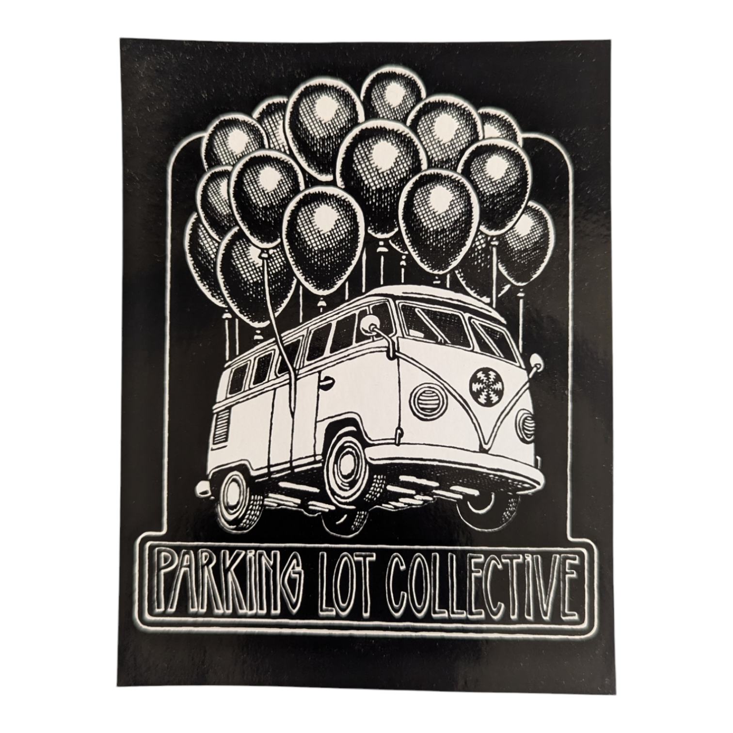 Slinger x Pyroscopic (The Parking Lot Collective) Flying Bus Sticker - Arte House