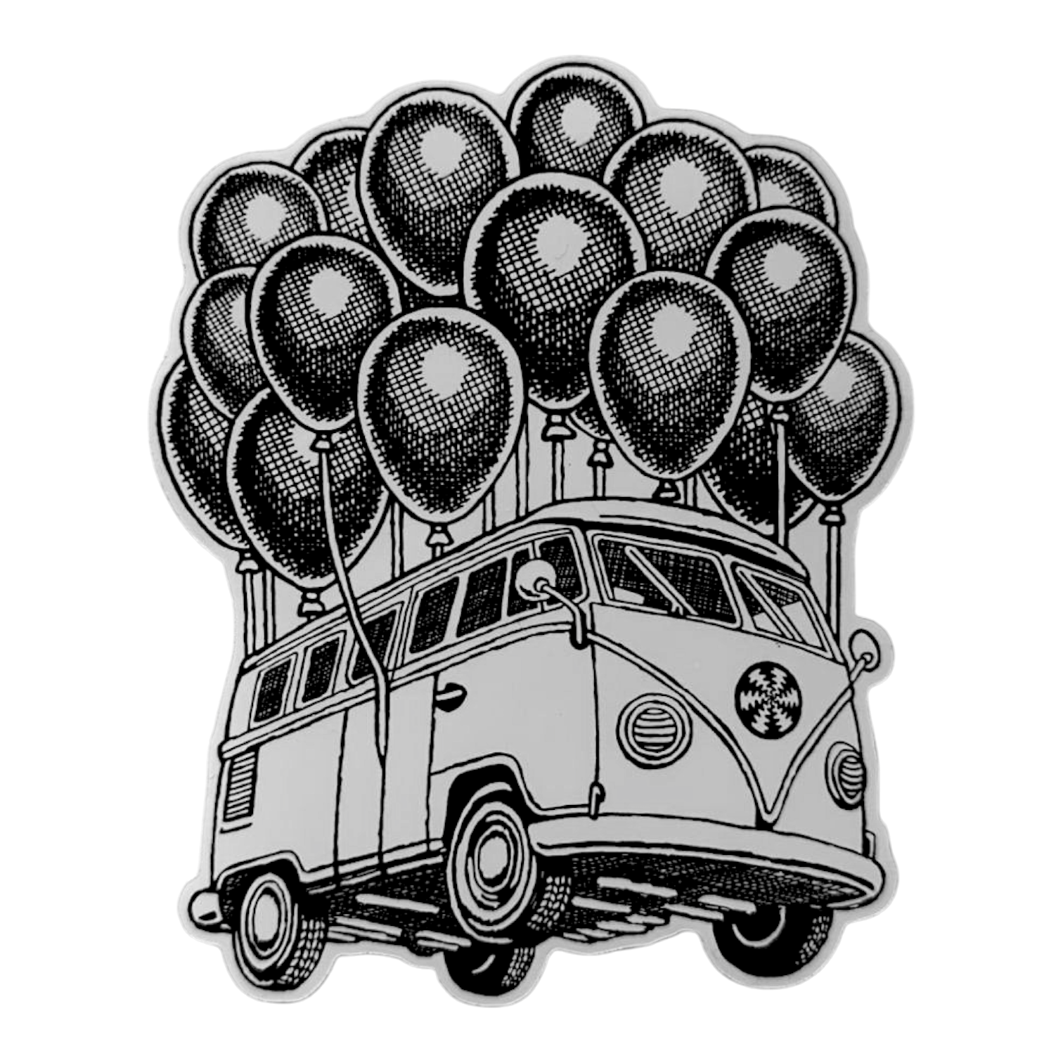Slinger x Pyroscopic (The Parking Lot Collective) Flying Bus Sticker - Arte House