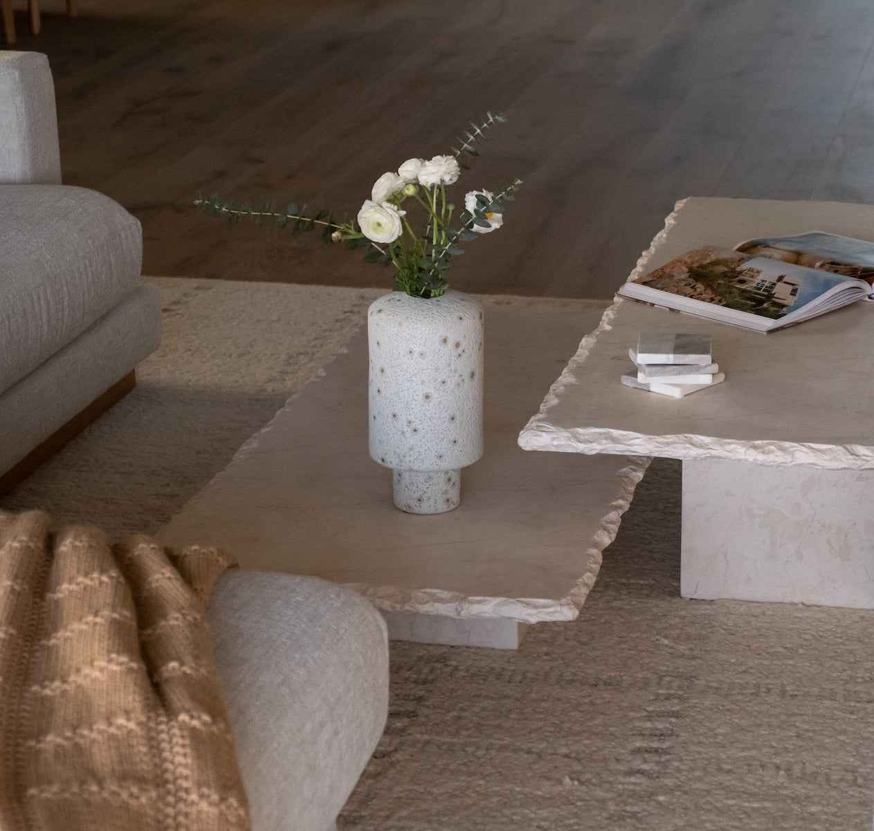 Sofita Marble Coffee Table - Low