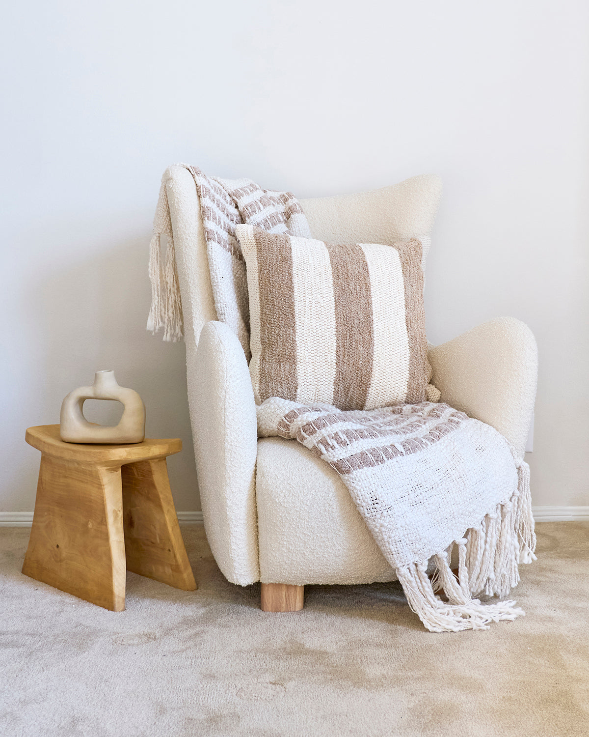 Nook Clay Vase - Natural - Arte House