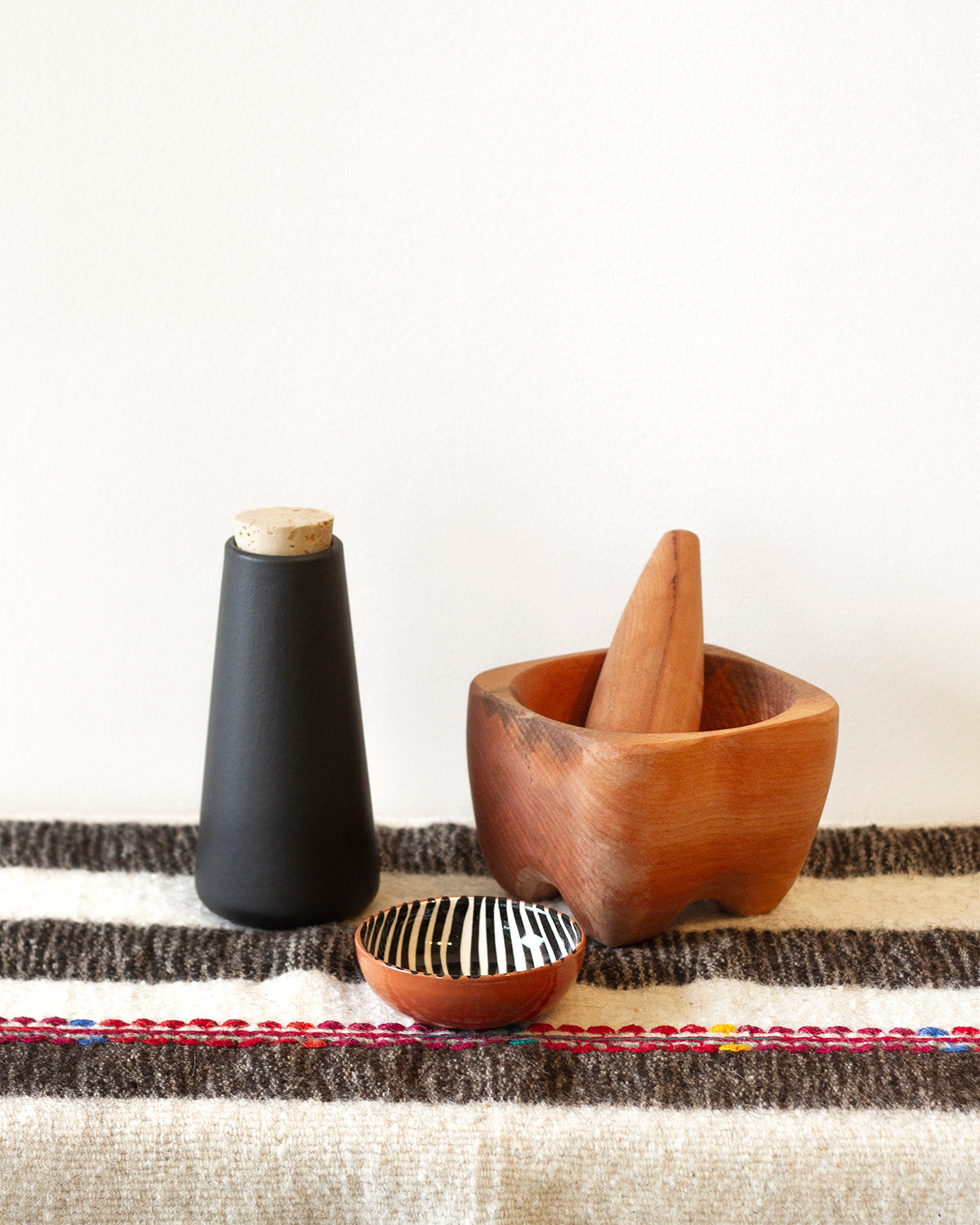 Rauli Hand Carved Solid Wood Mortar and Pestle - Arte House