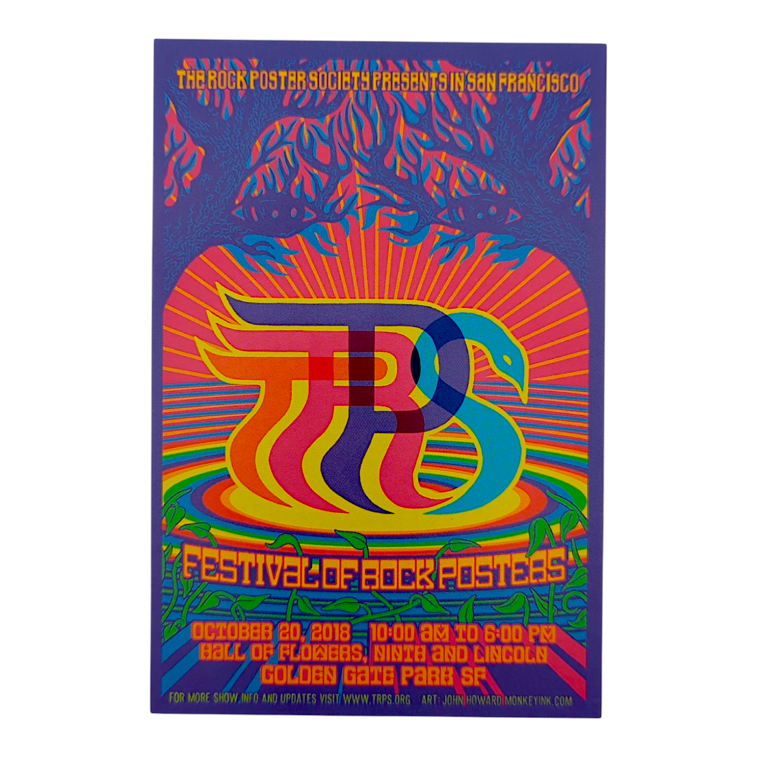 TRPS Festival of Rock Posters Handbill by John Howard - Arte House