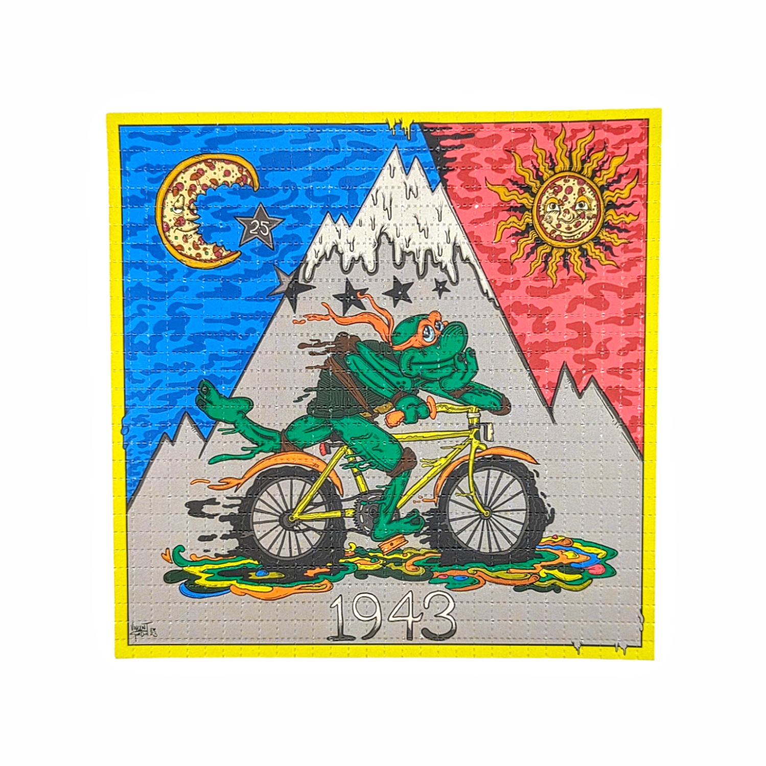 Vincent Gordon “Bike Day 2023 (TMNT Michelangelo)” Blotter Print - Arte House
